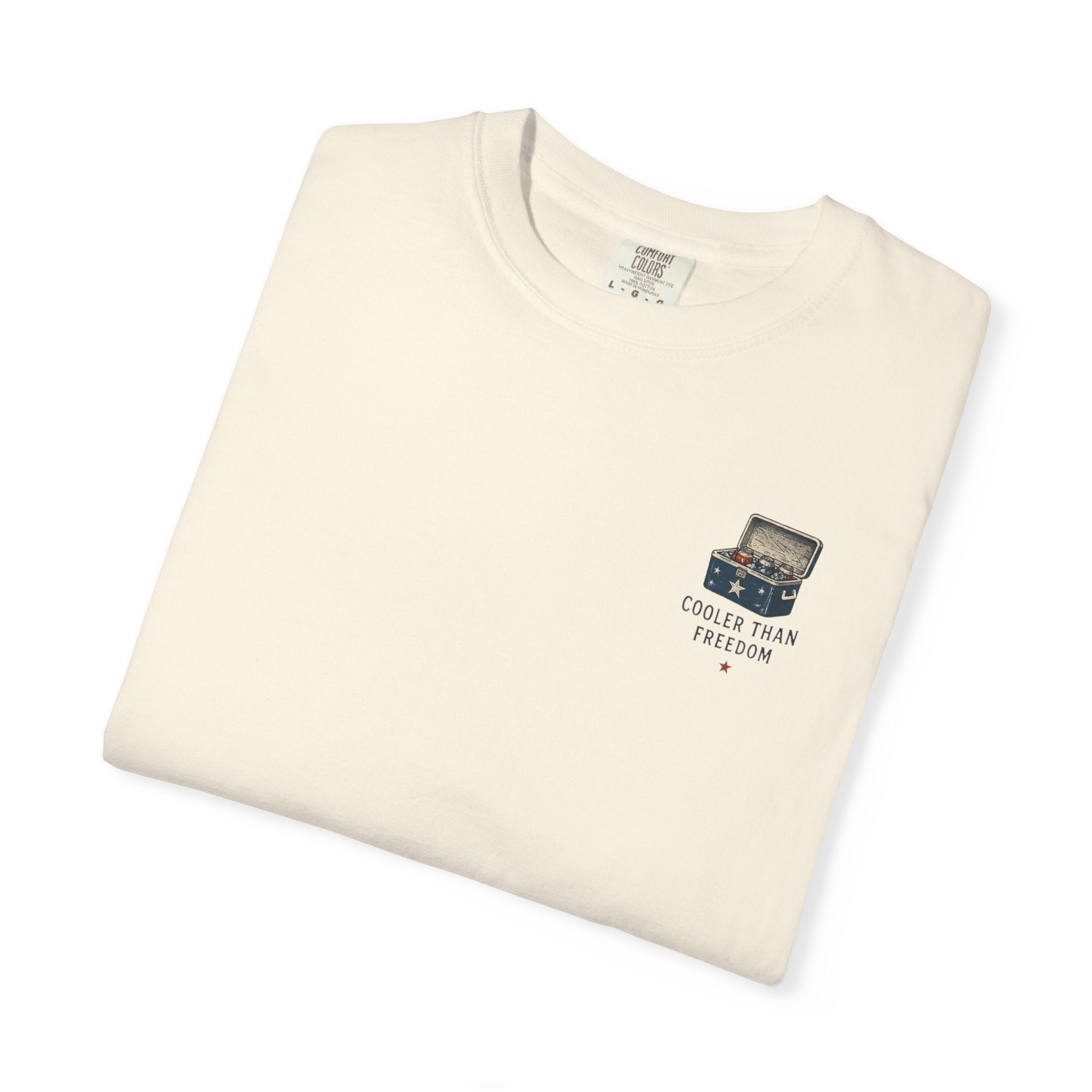 Cooler Than Freedom Graphic T-Shirt — Americana Cooler Vintage Design