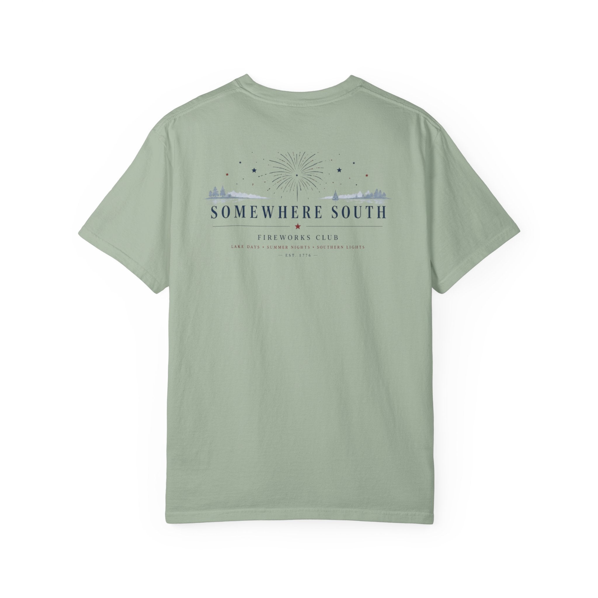 Somewhere South Coastal Graphic T-Shirt – Scenic Sunset Beach Tee