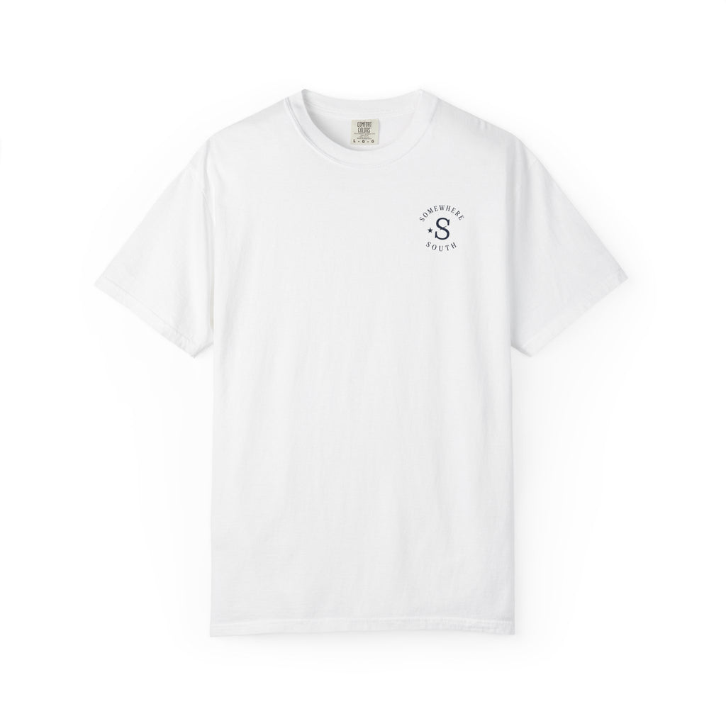 Golf Green Illustration T-Shirt — "Somewhere South" Back Print