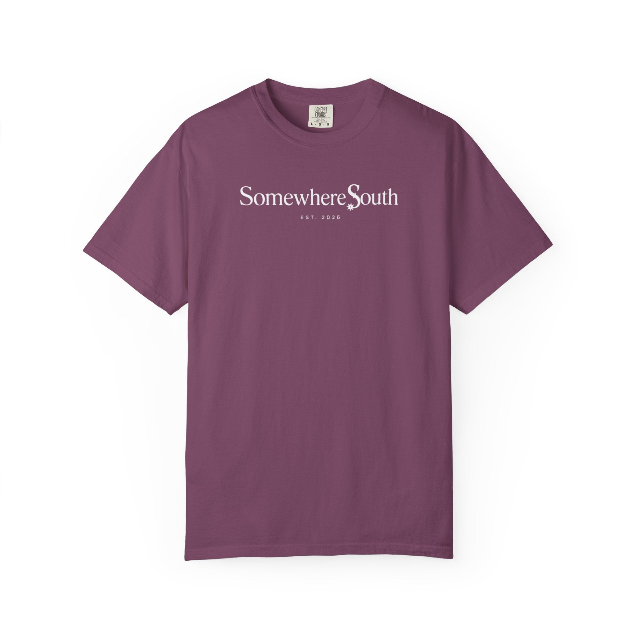 Somewhere South Garment-Dyed T-Shirt — Vintage Coastal Comfort Tee