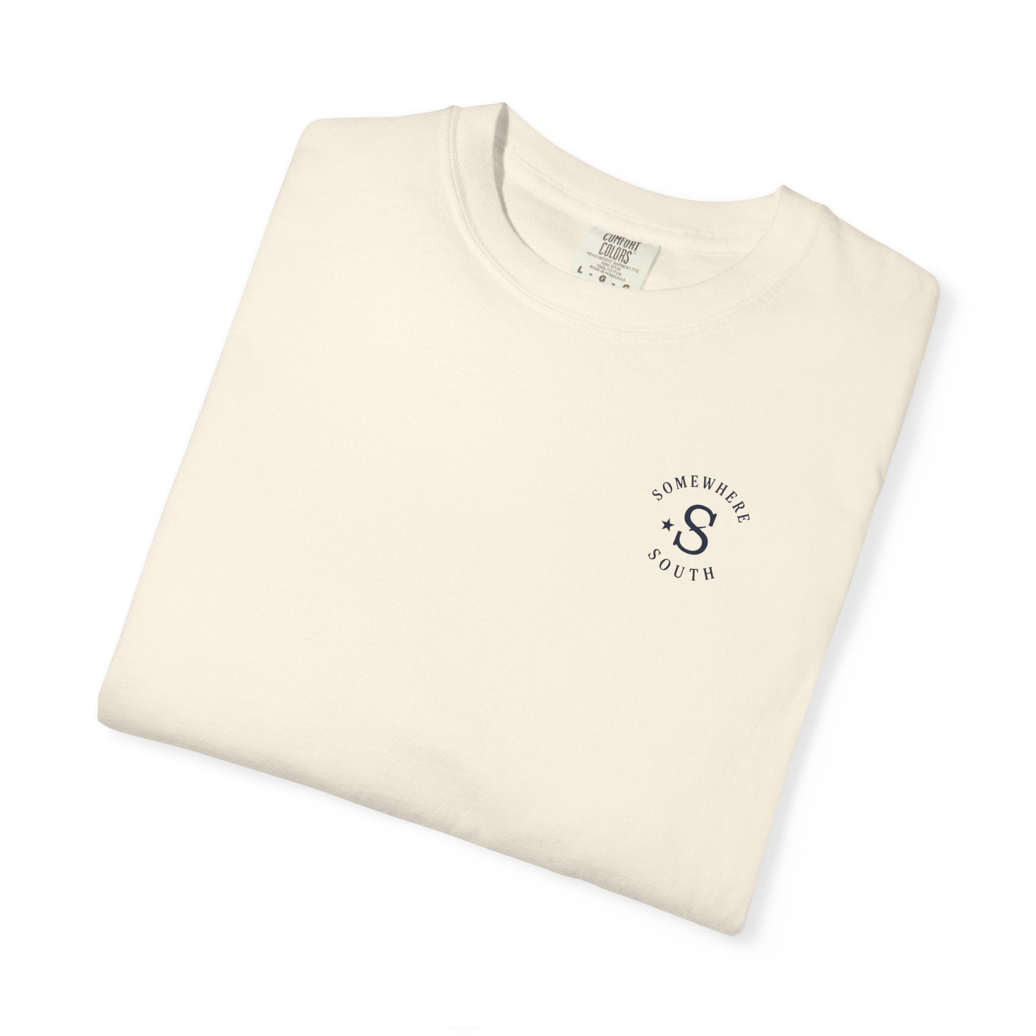 Somewhere South Truck T-Shirt — Vintage American Flag Pickup Tee