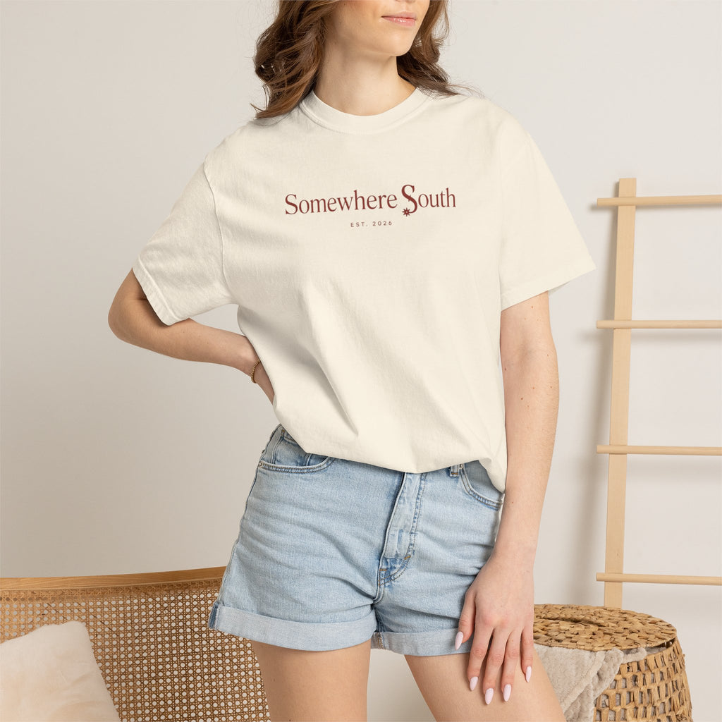 Somewhere South Minimalist Logo T-Shirt