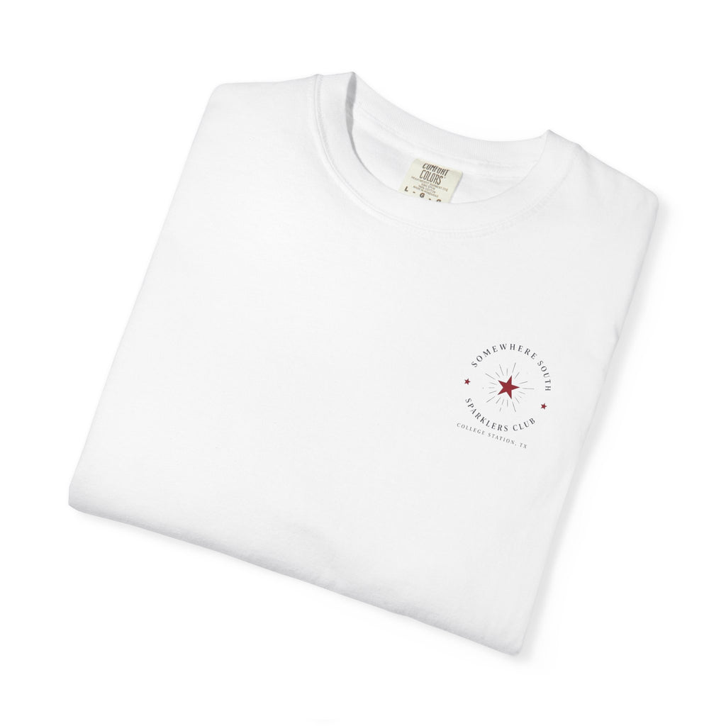Somewhere South Graphic T‑Shirt — Minimal Star & Crossed Poles Back Print