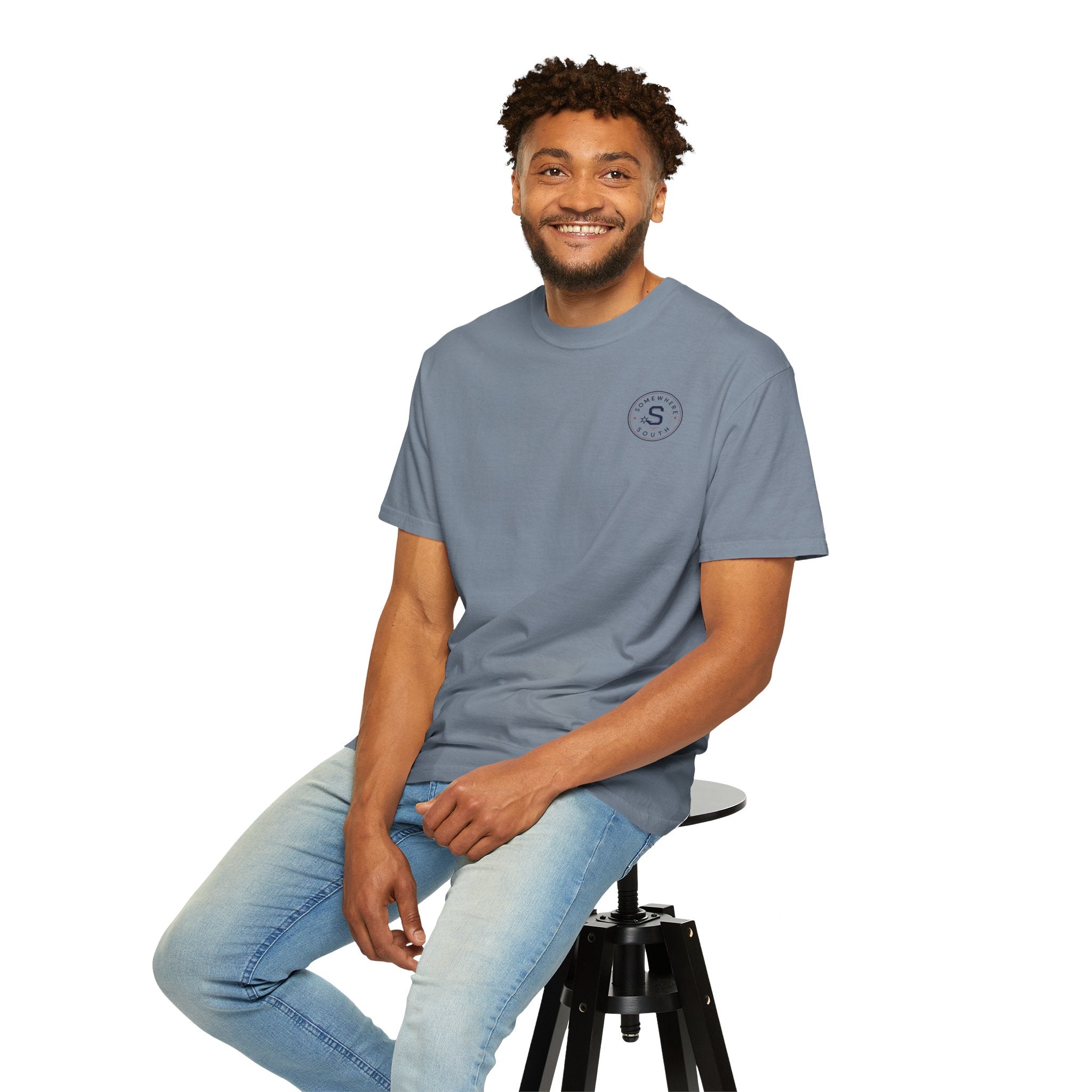 T-Shirt — Minimal 'S' Circle Logo Pocket Tee