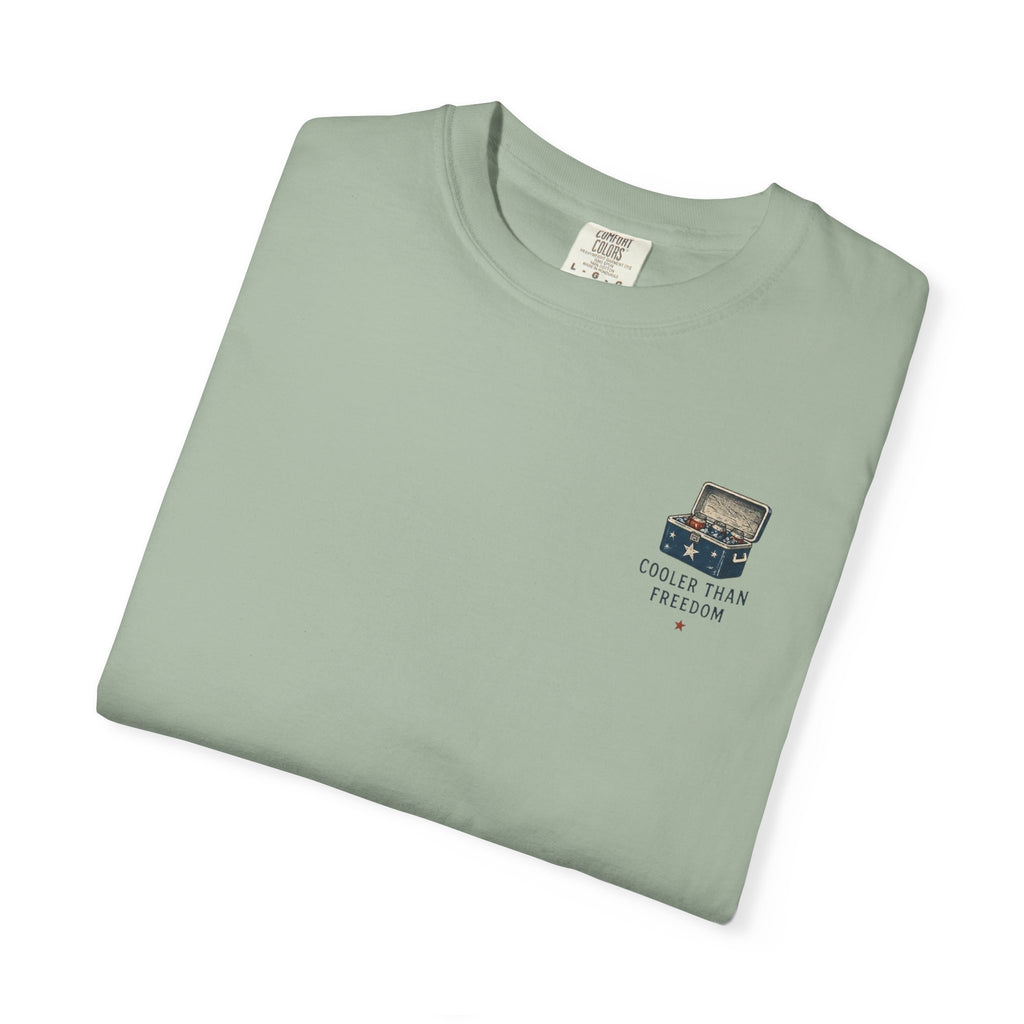 Cooler Than Freedom Graphic T-Shirt — Americana Cooler Vintage Design