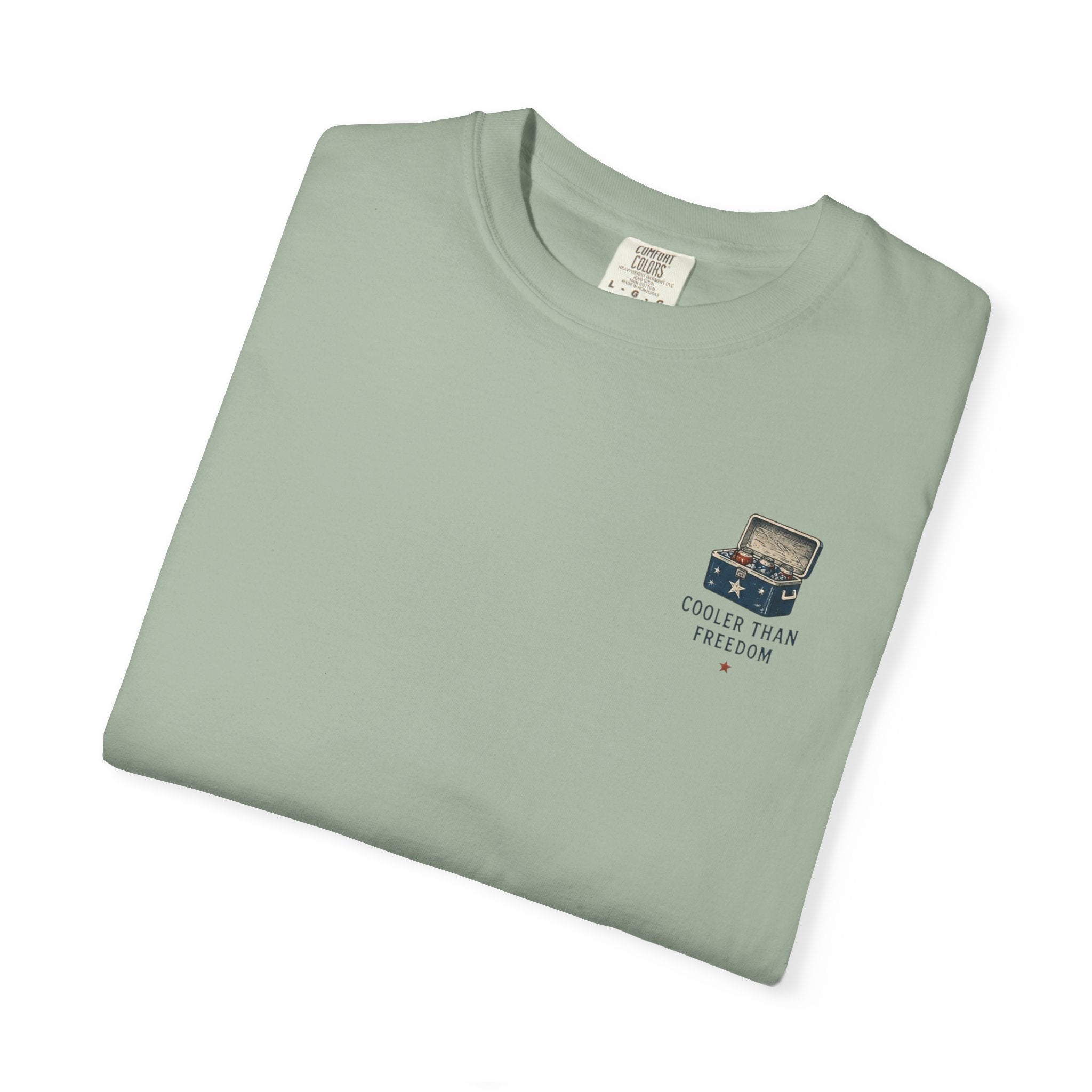 Cooler Than Freedom Graphic T-Shirt — Americana Cooler Vintage Design