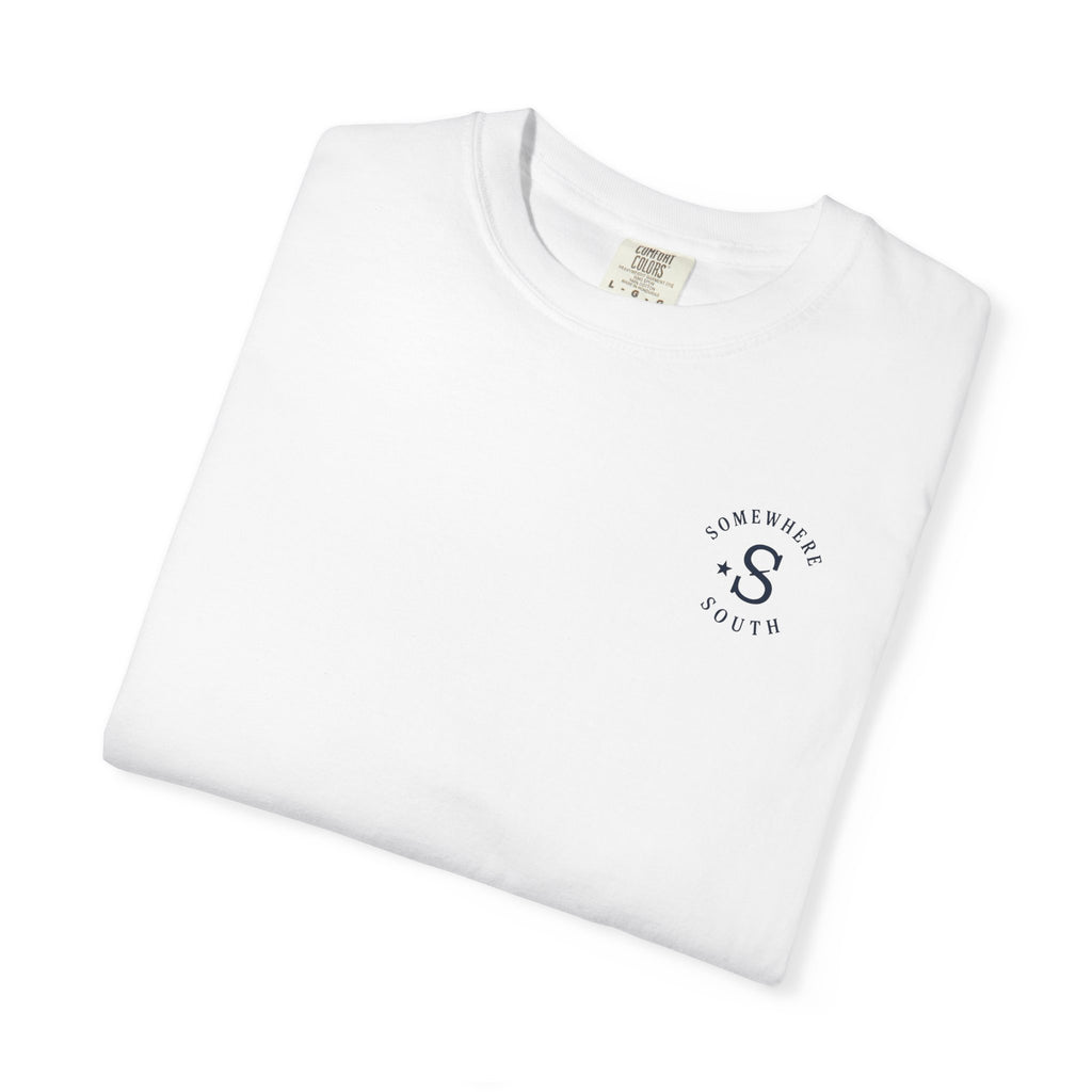 Golf Green Illustration T-Shirt — "Somewhere South" Back Print