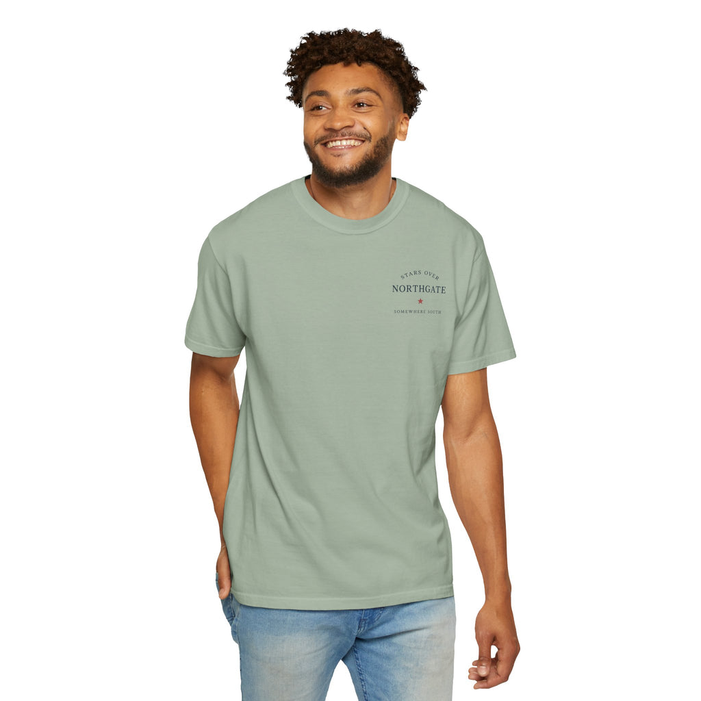Somewhere South College Station T-Shirt — Scenic Fireworks Comfort Tee