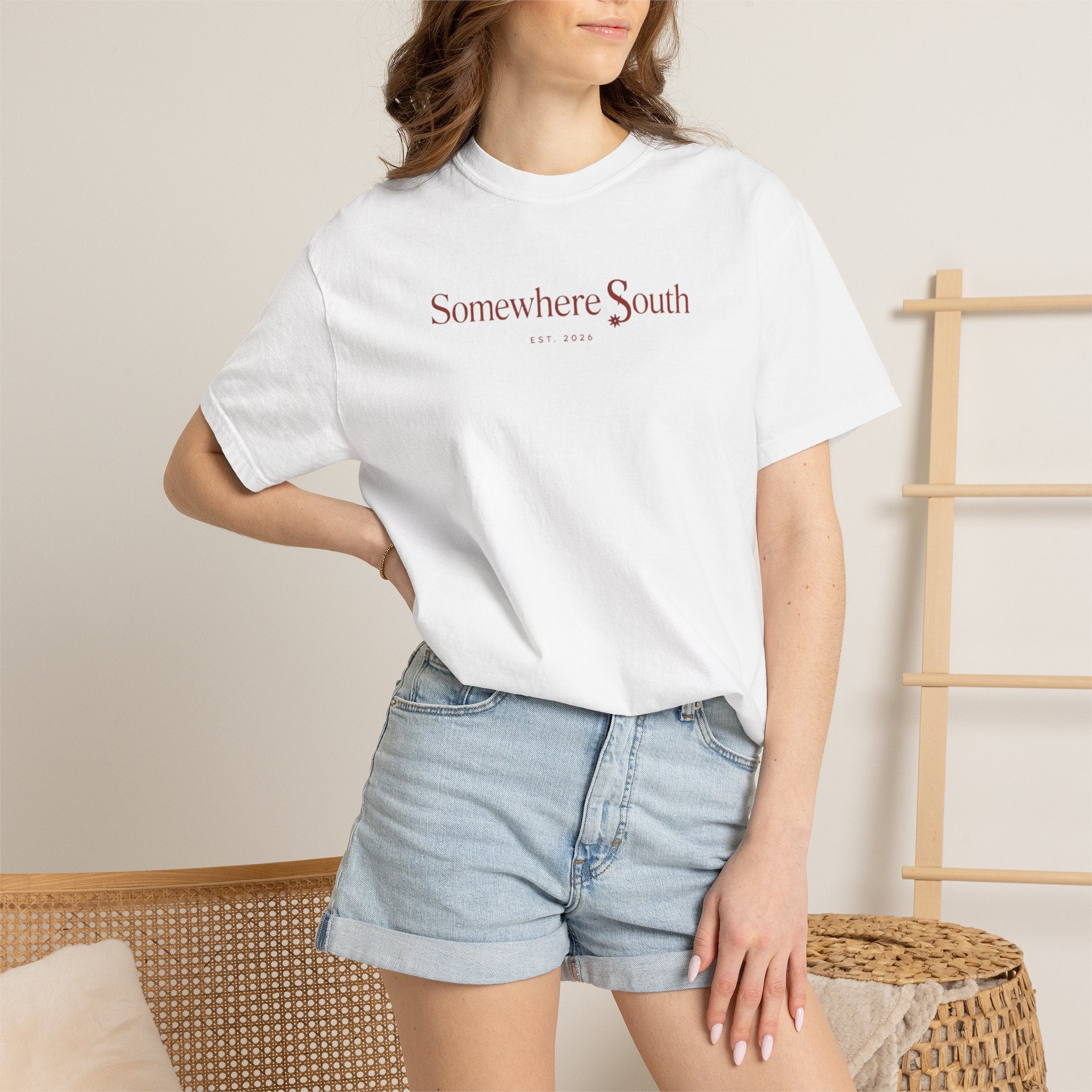 Somewhere South Minimalist Logo T-Shirt