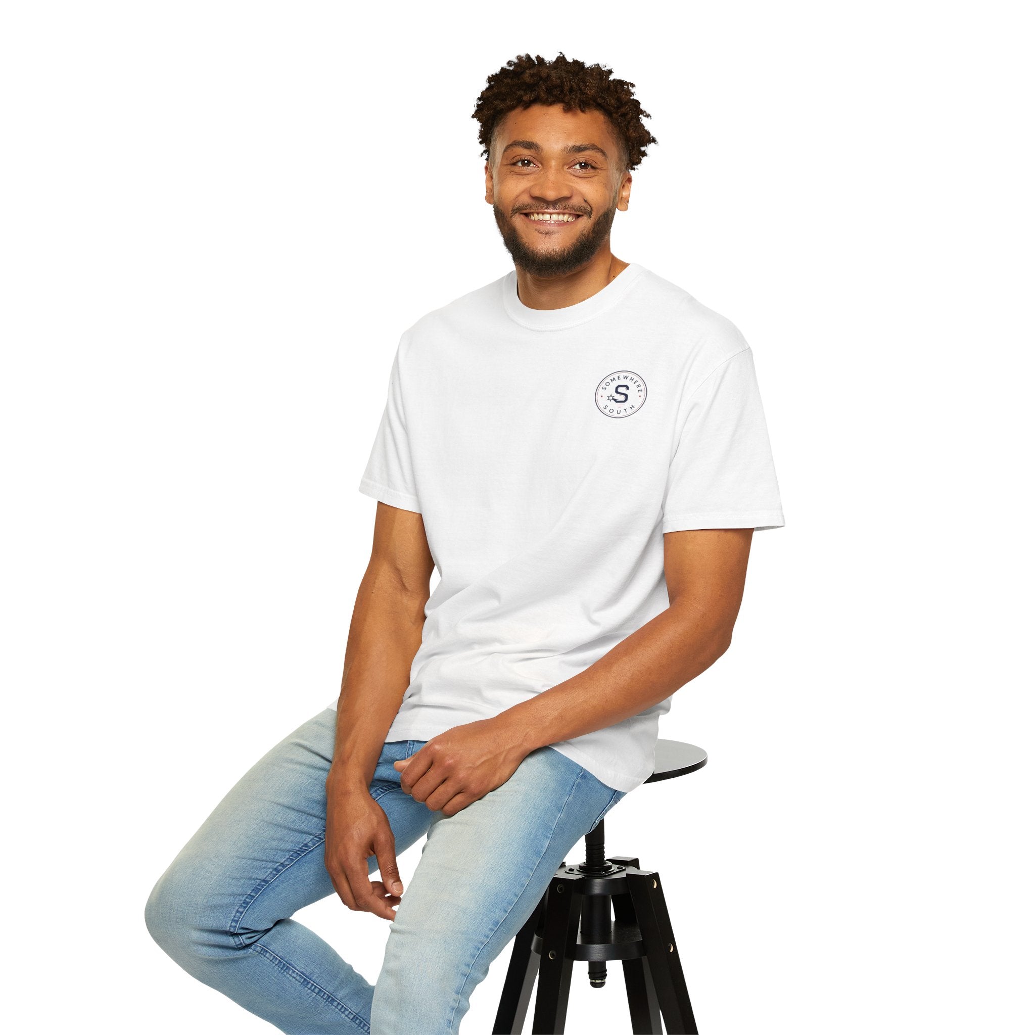 T-Shirt — Minimal 'S' Circle Logo Pocket Tee
