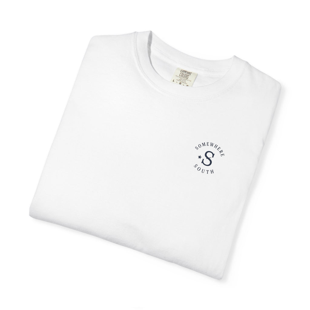 Somewhere South Truck T-Shirt — Vintage American Flag Pickup Tee
