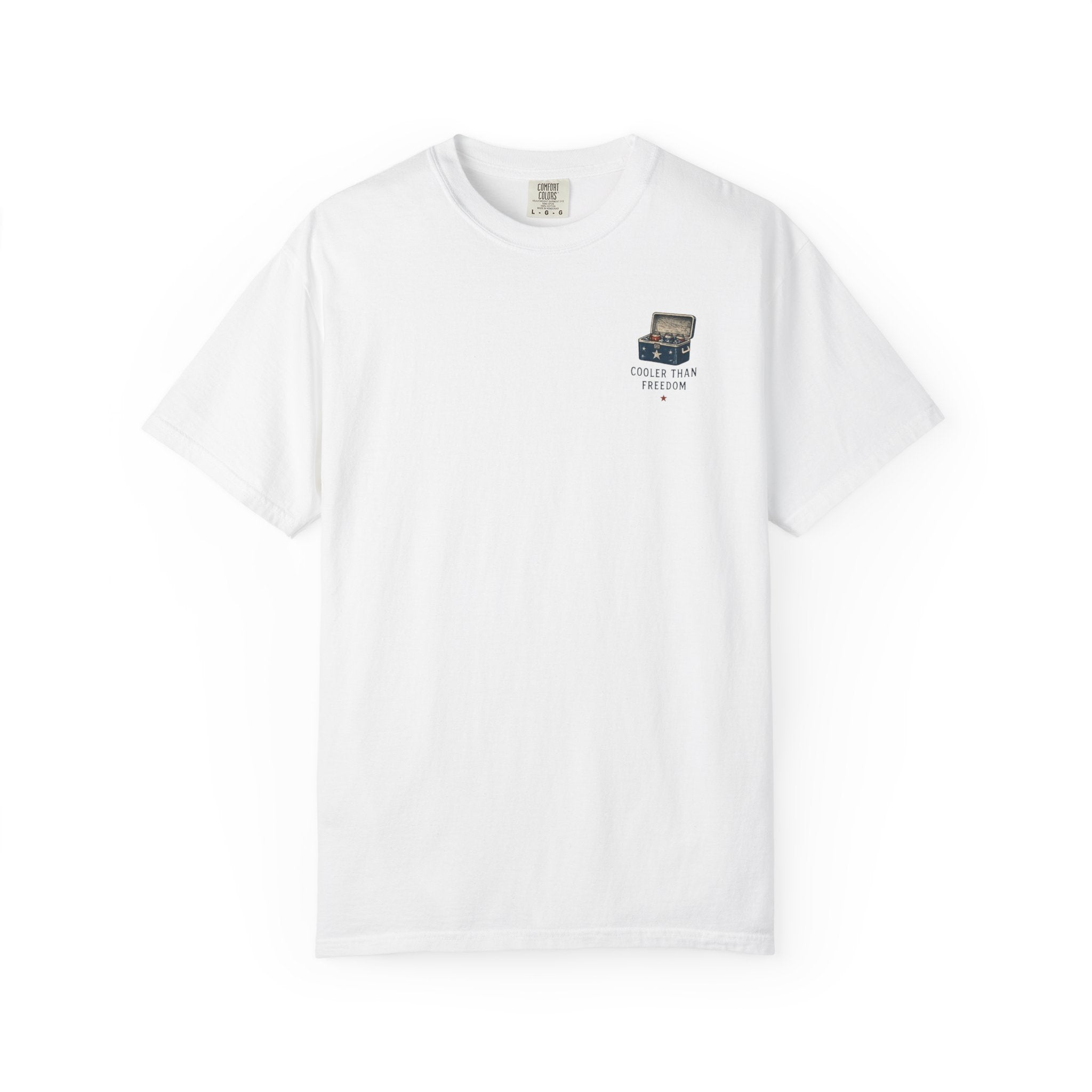 Cooler Than Freedom Graphic T-Shirt — Americana Cooler Vintage Design