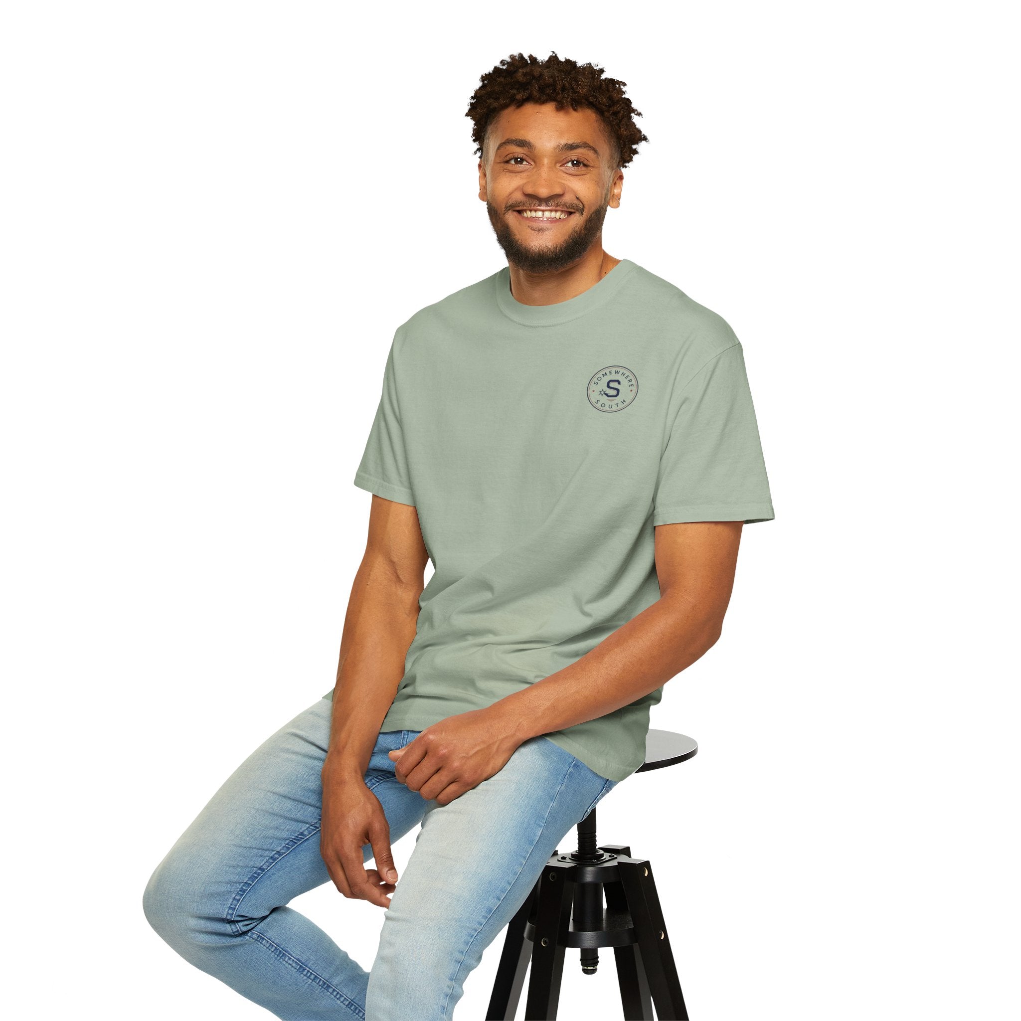 T-Shirt — Minimal 'S' Circle Logo Pocket Tee