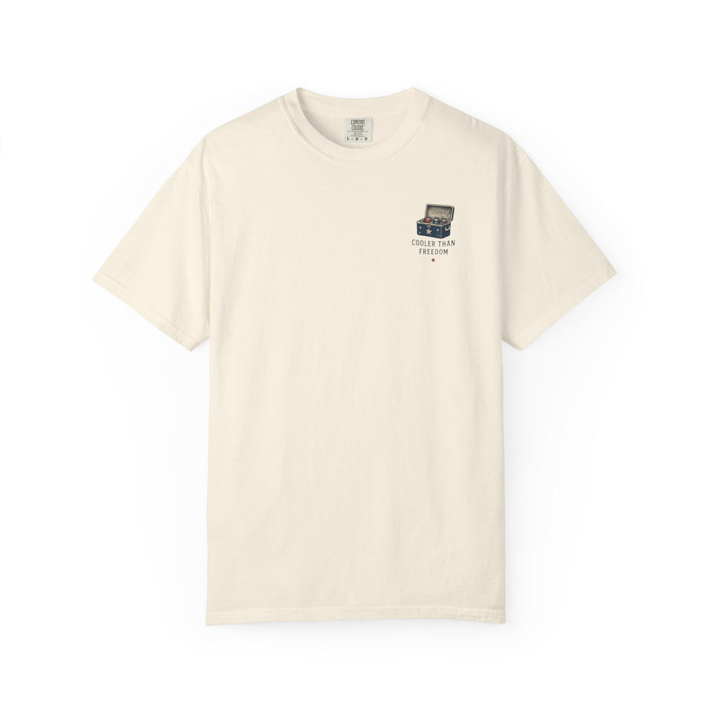 Cooler Than Freedom Graphic T-Shirt — Americana Cooler Vintage Design