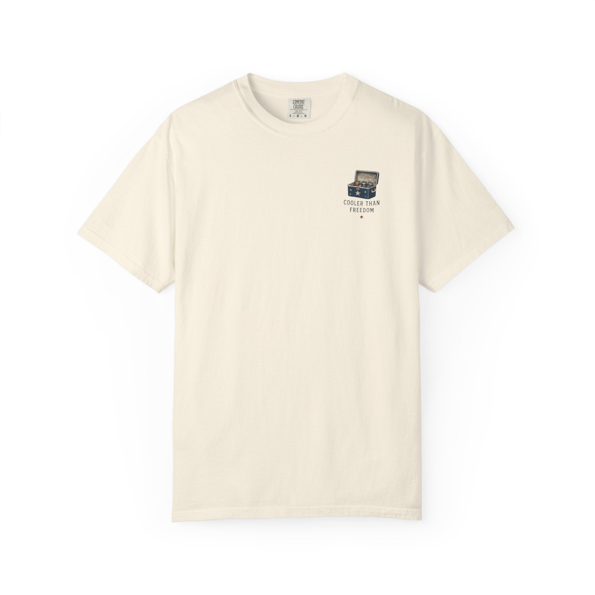 Cooler Than Freedom Graphic T-Shirt — Americana Cooler Vintage Design