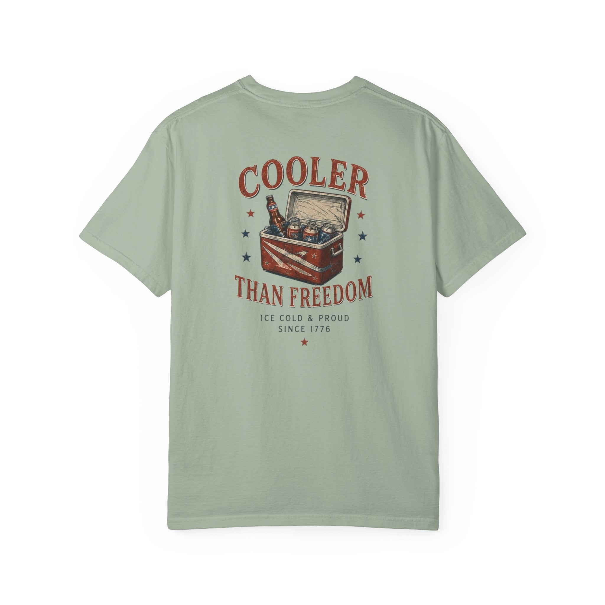 Cooler Than Freedom Graphic T-Shirt — Americana Cooler Vintage Design