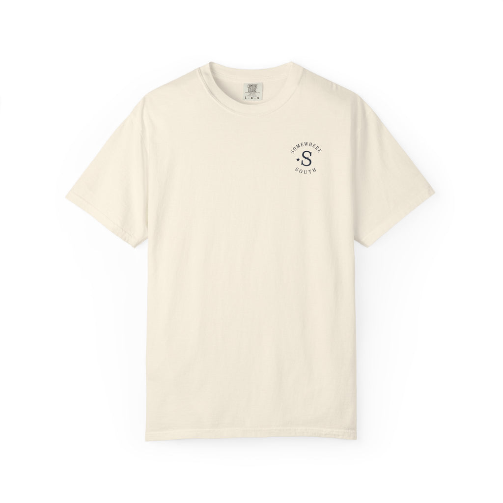 Golf Green Illustration T-Shirt — "Somewhere South" Back Print