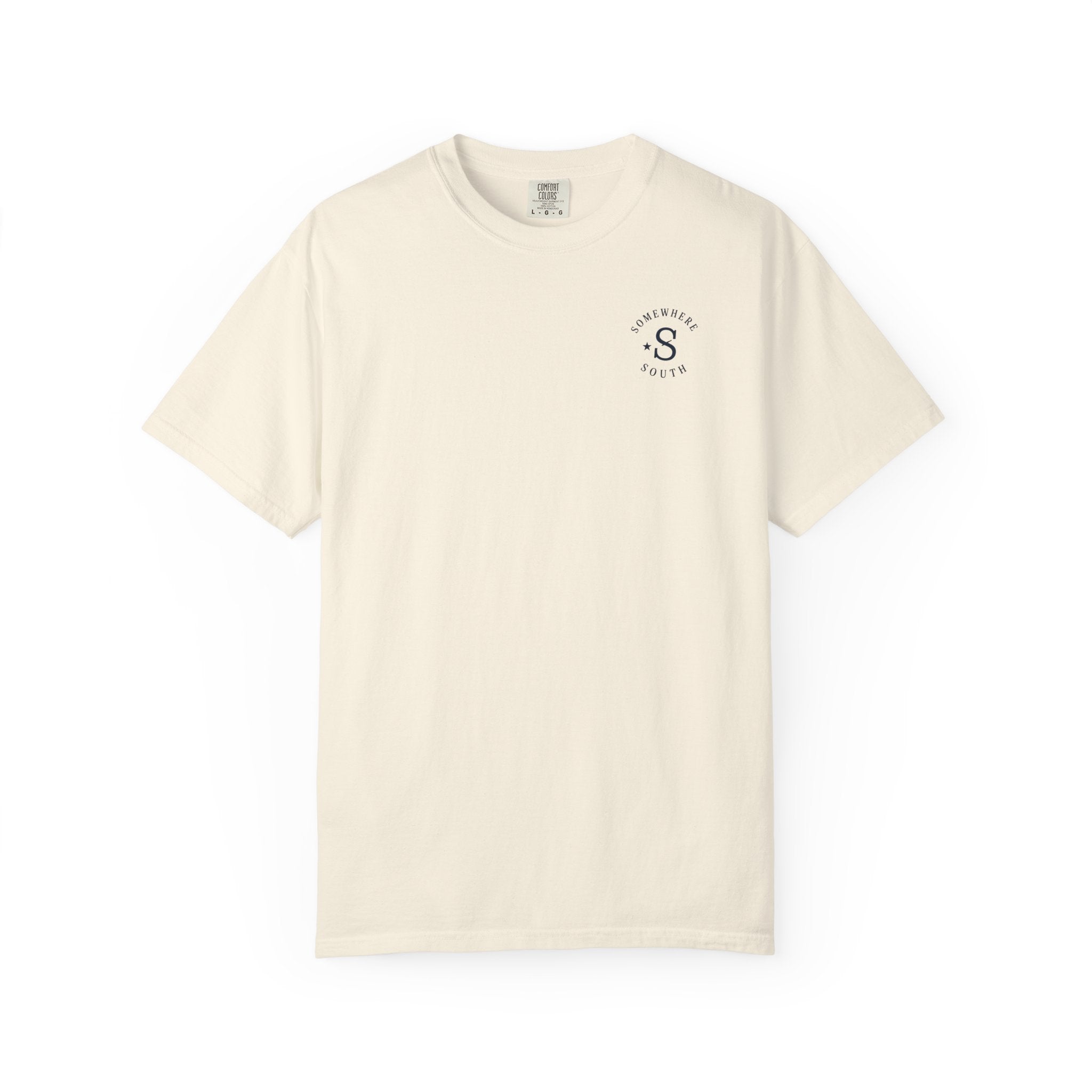 Golf Green Illustration T-Shirt — "Somewhere South" Back Print