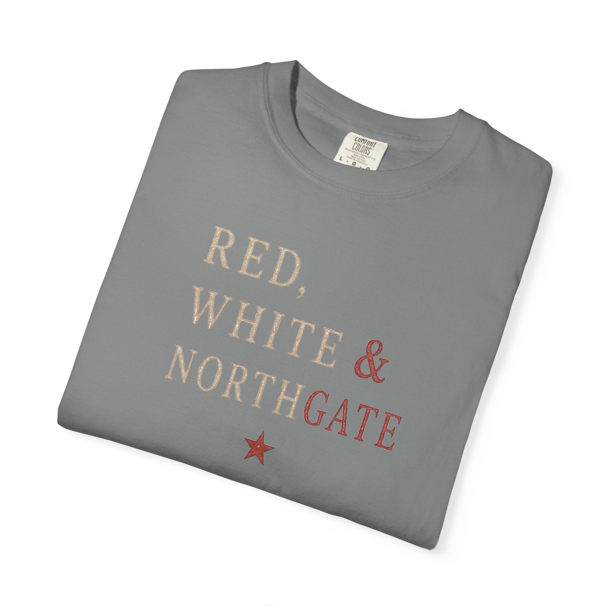 Patriotic Truck T-Shirt — "Red, White & Northgate" College Station Tee