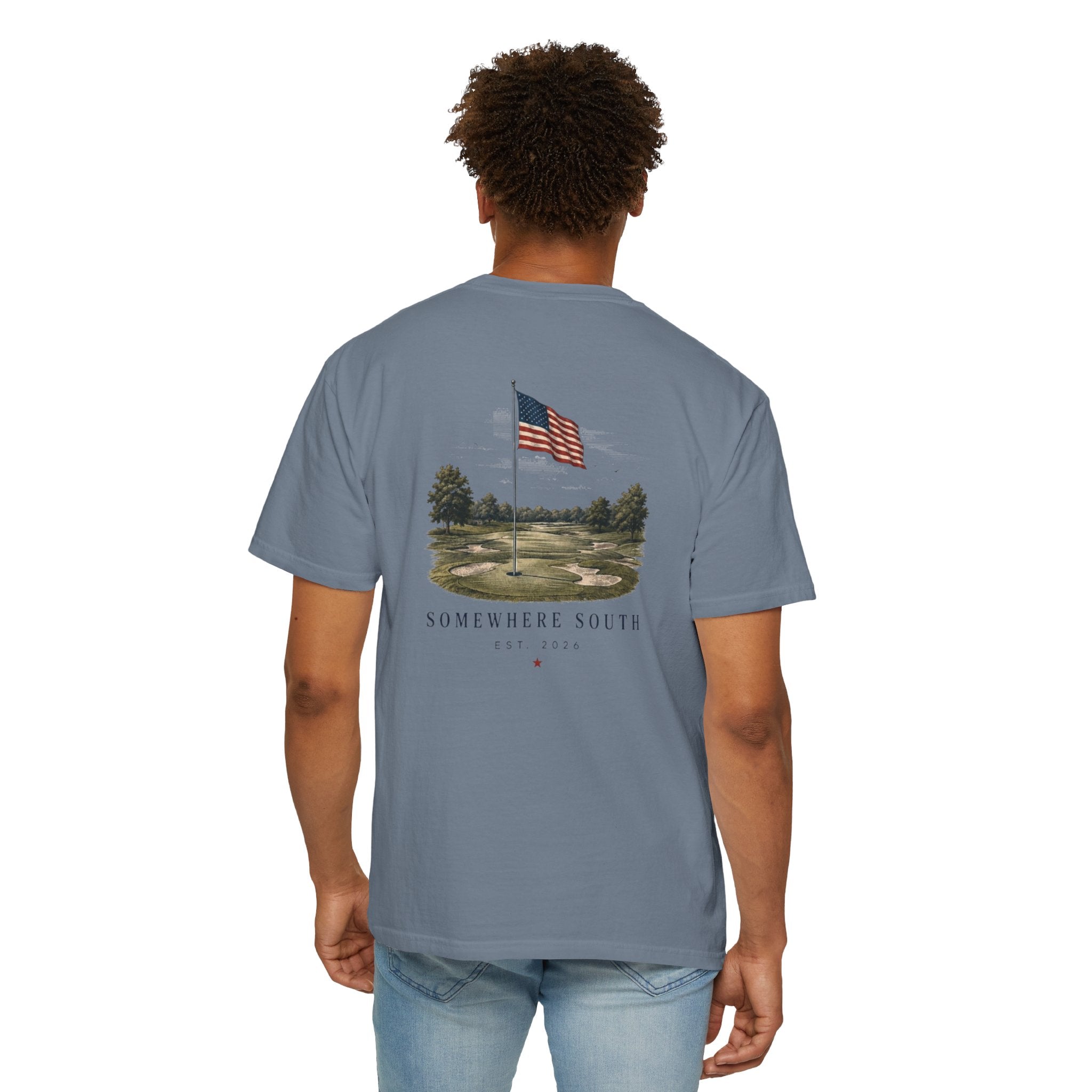 T-Shirt — Somewhere South Vintage Flag Graphic Tee
