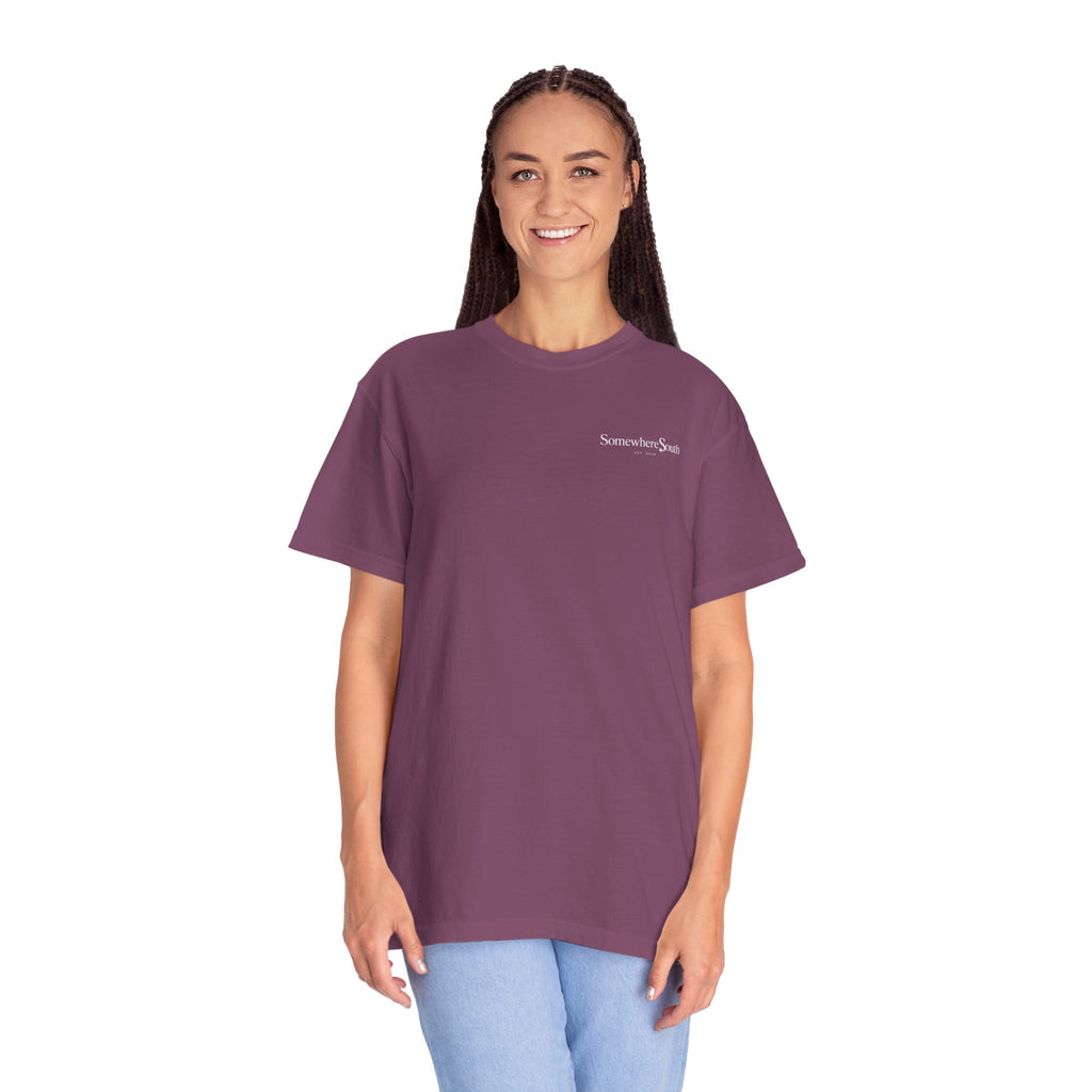 Somewhere South Garment-Dyed T-Shirt — Vintage Southern Flag Tee