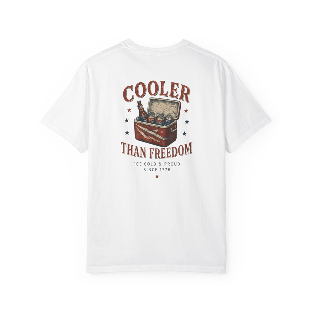 Cooler Than Freedom Graphic T-Shirt — Americana Cooler Vintage Design