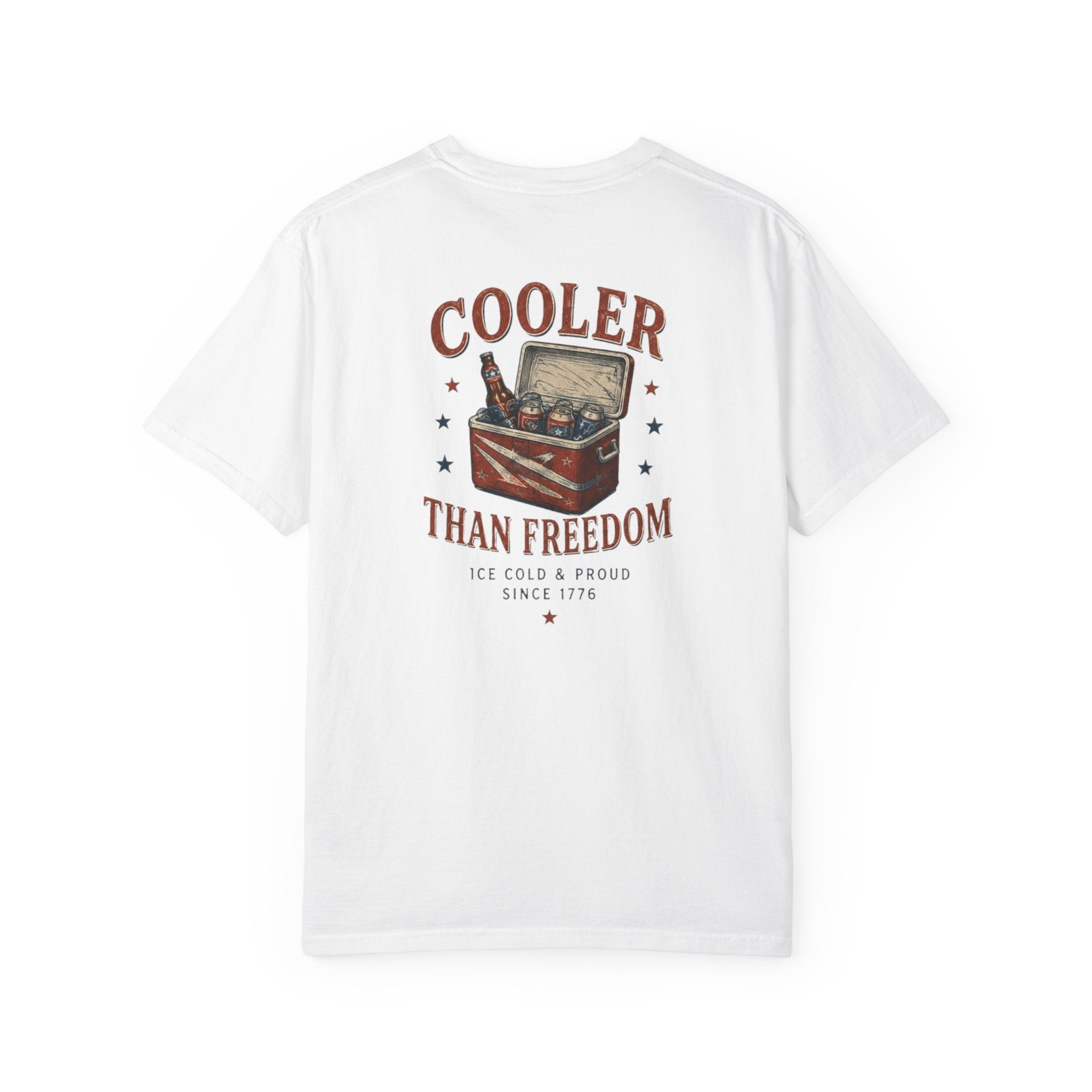 Cooler Than Freedom Graphic T-Shirt — Americana Cooler Vintage Design