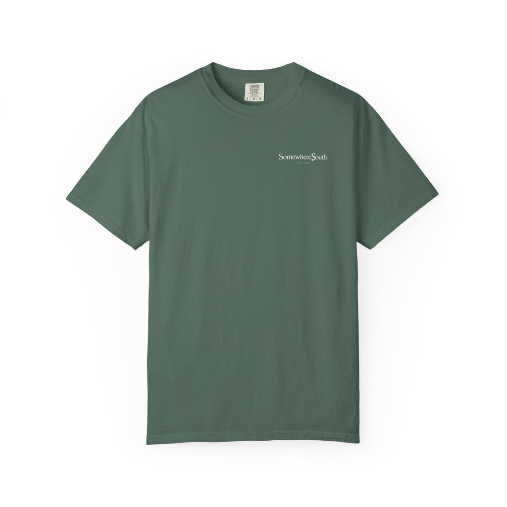 Somewhere South Garment-Dyed T-Shirt — Vintage Southern Flag Tee