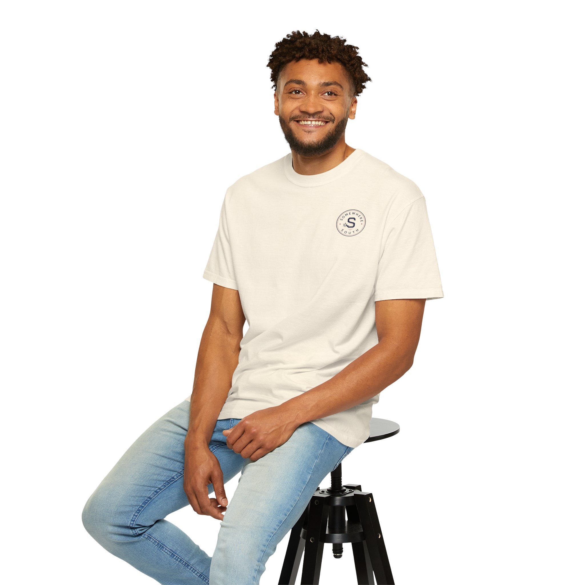 T-Shirt — Minimal 'S' Circle Logo Pocket Tee
