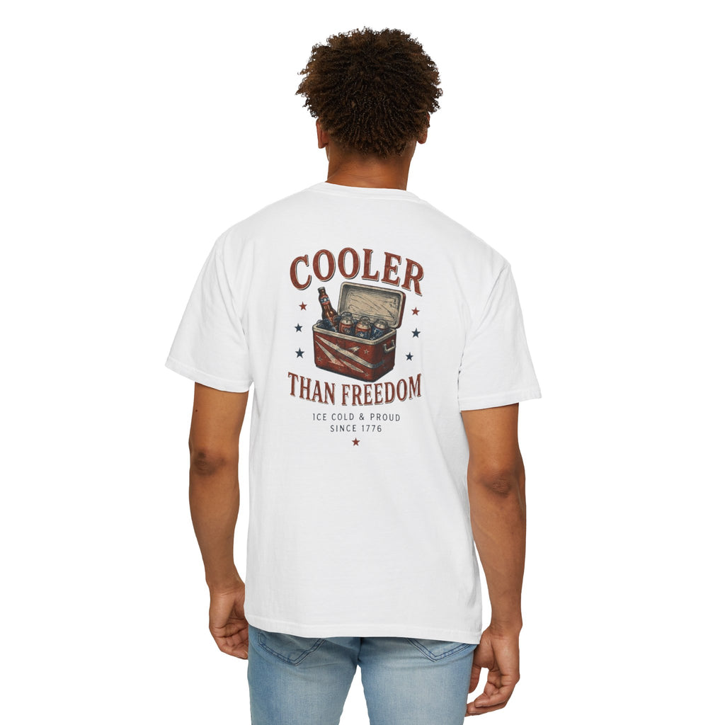Cooler Than Freedom Graphic T-Shirt — Americana Cooler Vintage Design