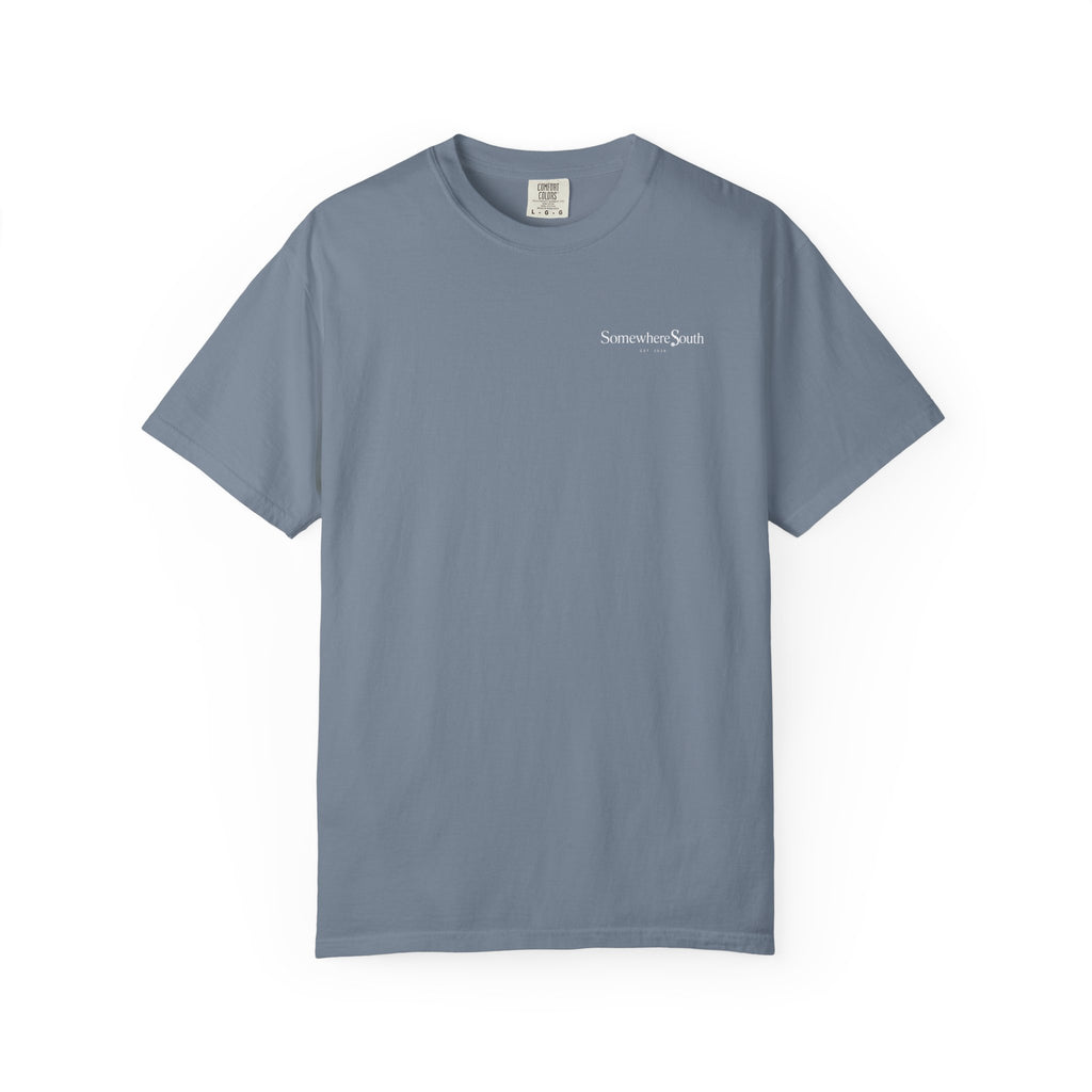 Somewhere South Garment-Dyed T-Shirt — Vintage Southern Flag Tee