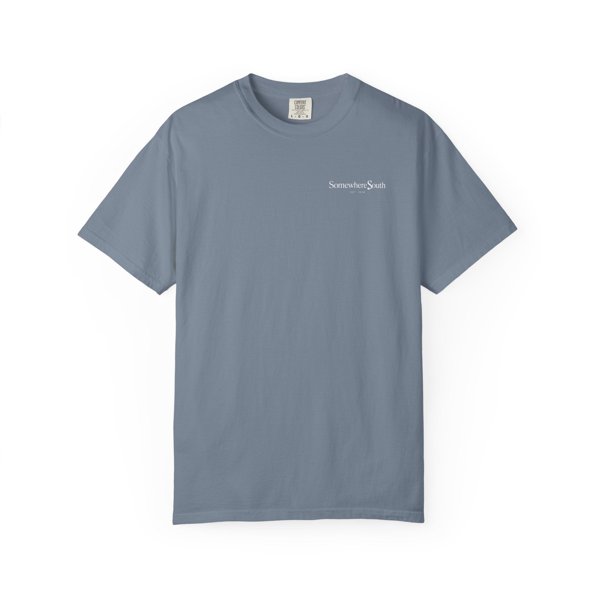 Somewhere South Garment-Dyed T-Shirt — Vintage Southern Flag Tee