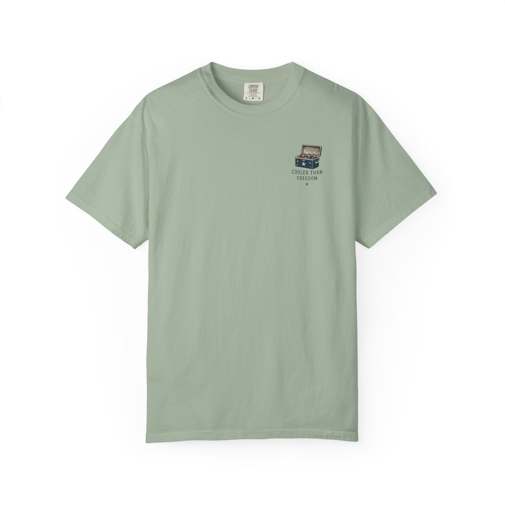 Cooler Than Freedom Graphic T-Shirt — Americana Cooler Vintage Design