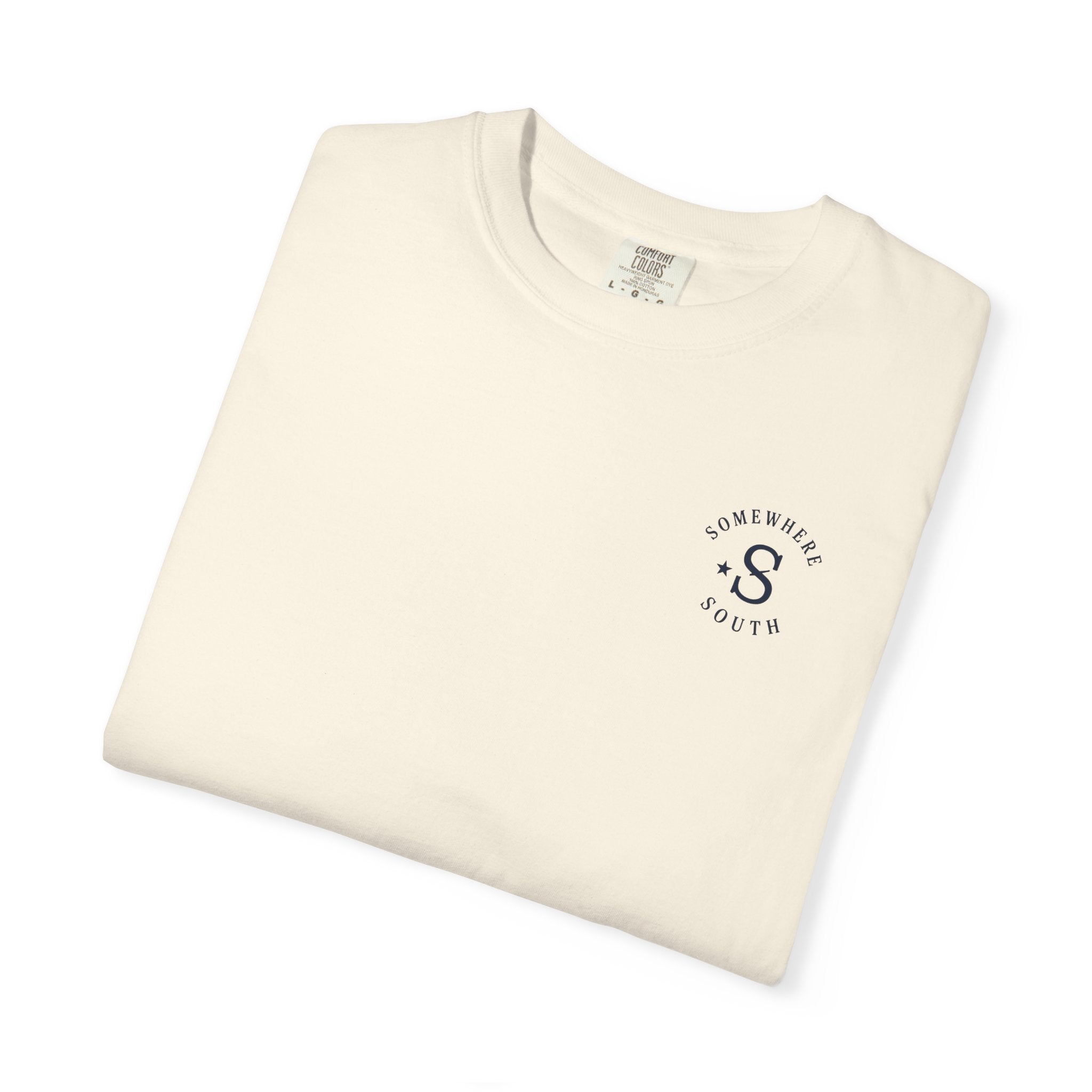 Golf Green Illustration T-Shirt — "Somewhere South" Back Print