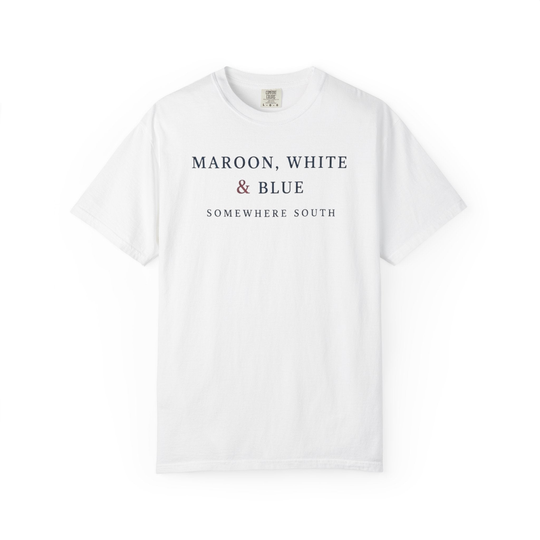 Red, White & True T-Shirt — Somewhere South Texas Flag Design