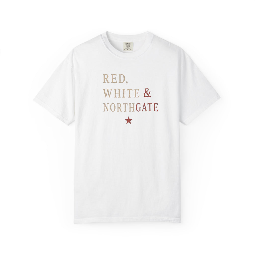 Patriotic Truck T-Shirt — "Red, White & Northgate" College Station Tee