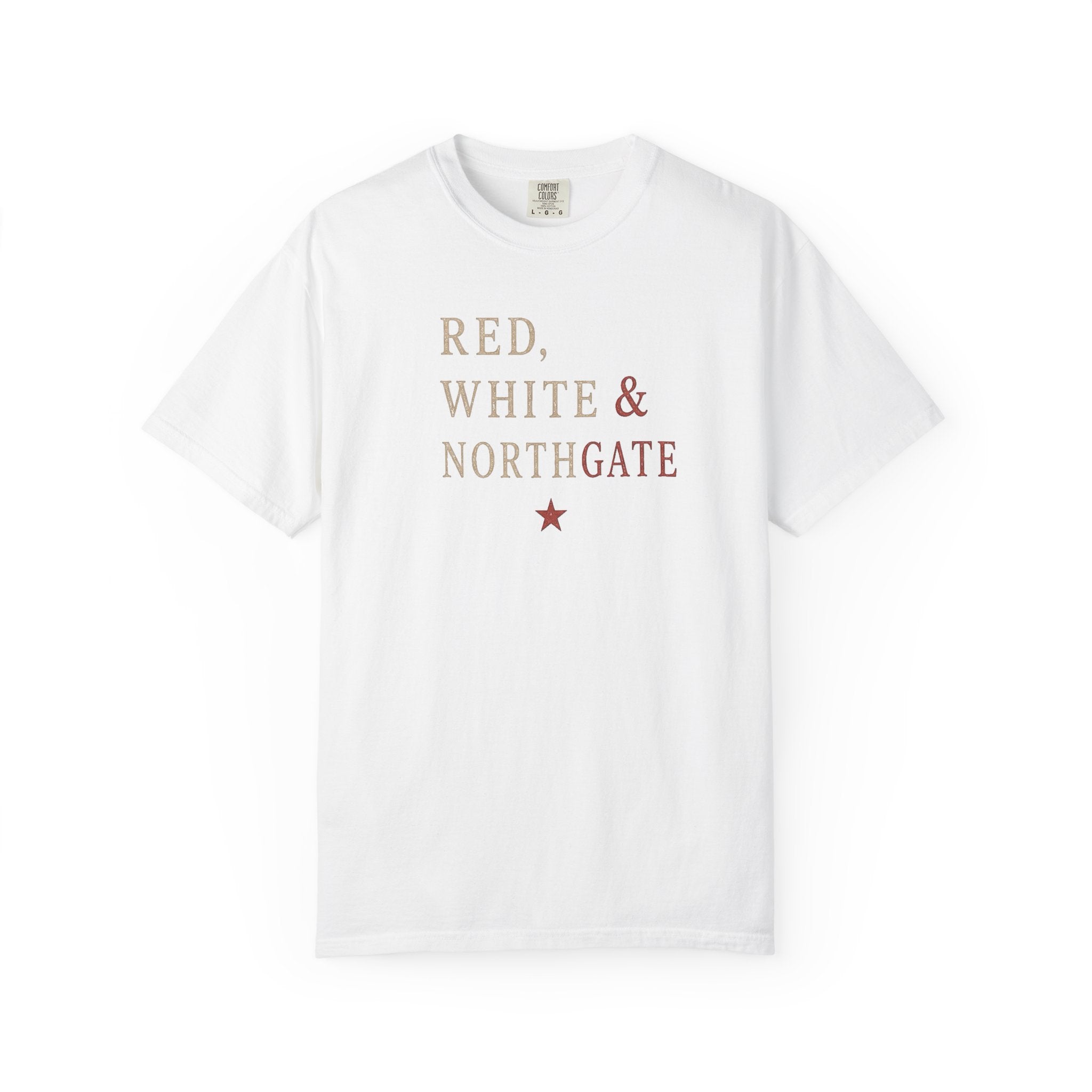 Patriotic Truck T-Shirt — "Red, White & Northgate" College Station Tee