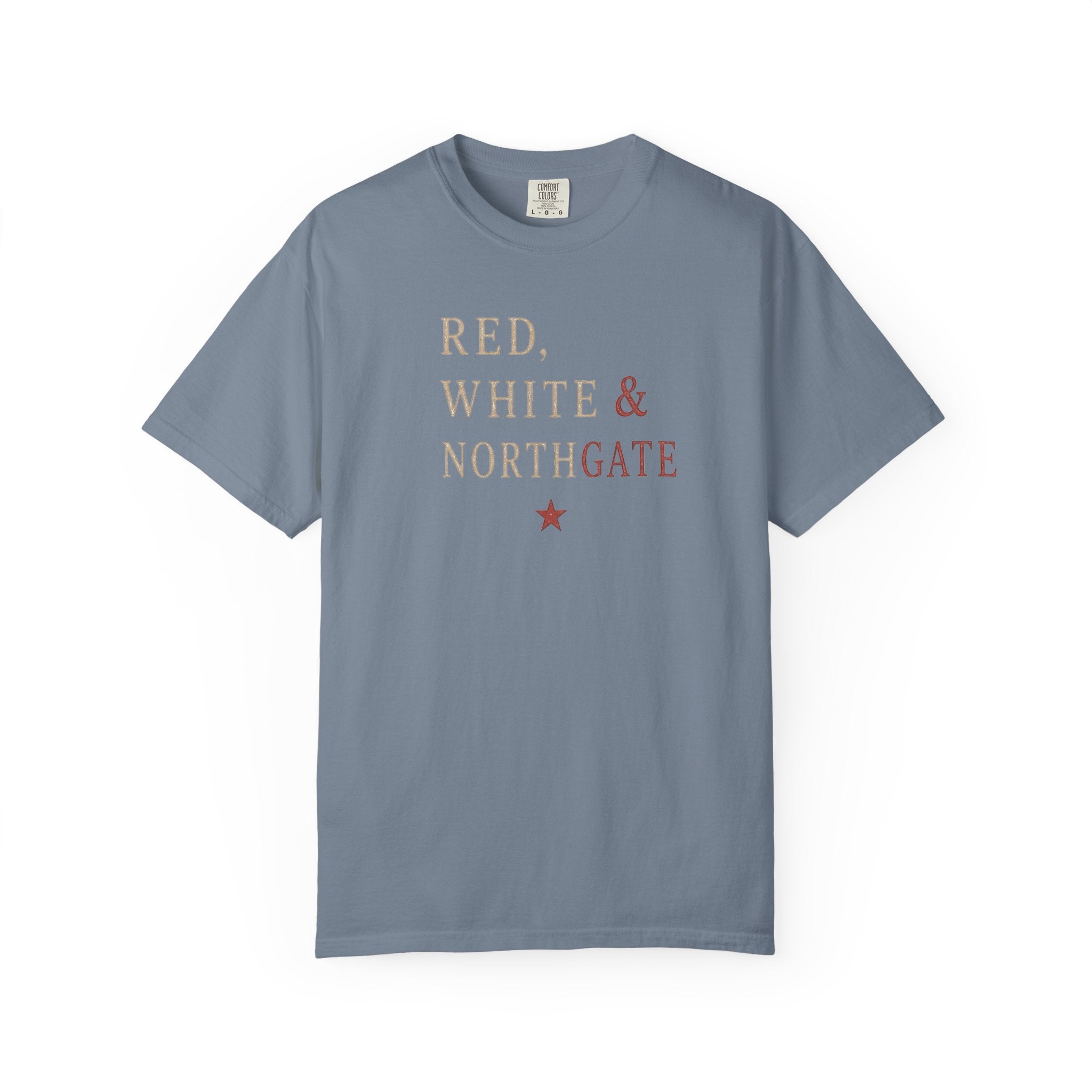 Patriotic Truck T-Shirt — "Red, White & Northgate" College Station Tee
