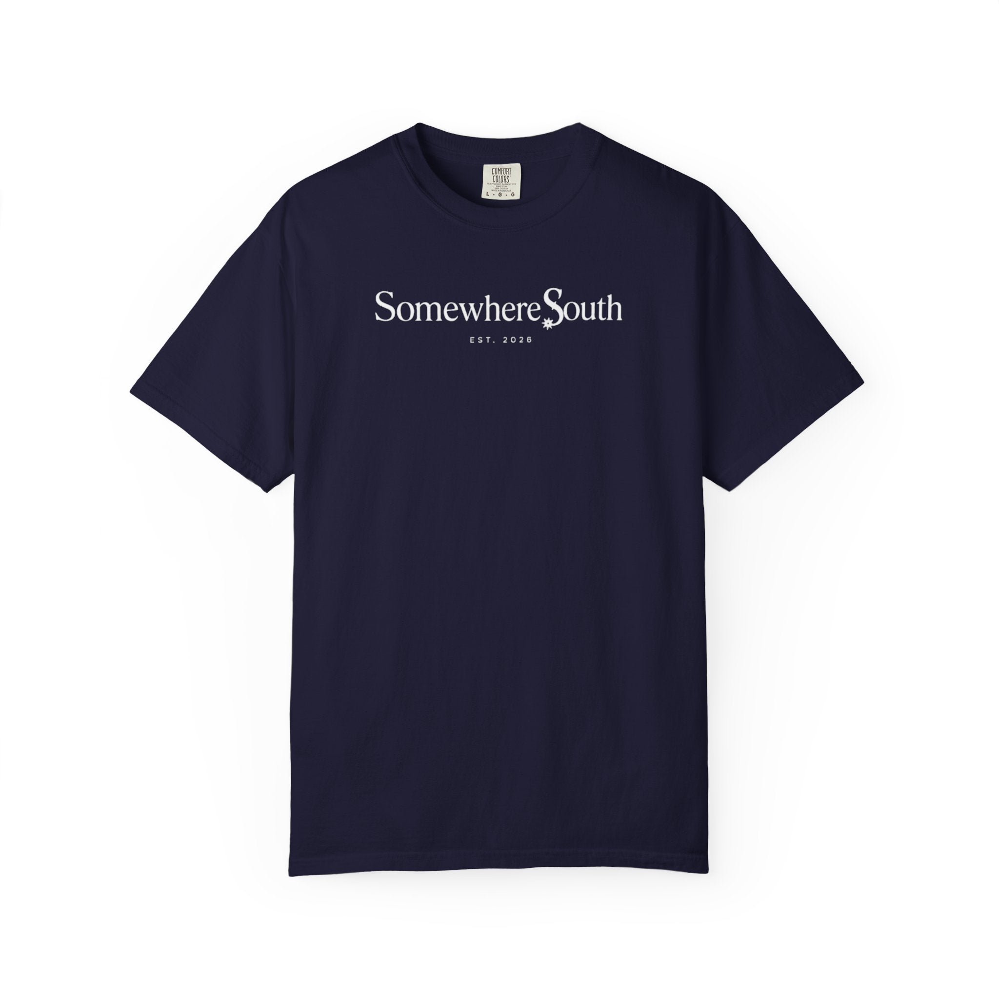 Somewhere South Garment-Dyed T-Shirt — Vintage Coastal Comfort Tee