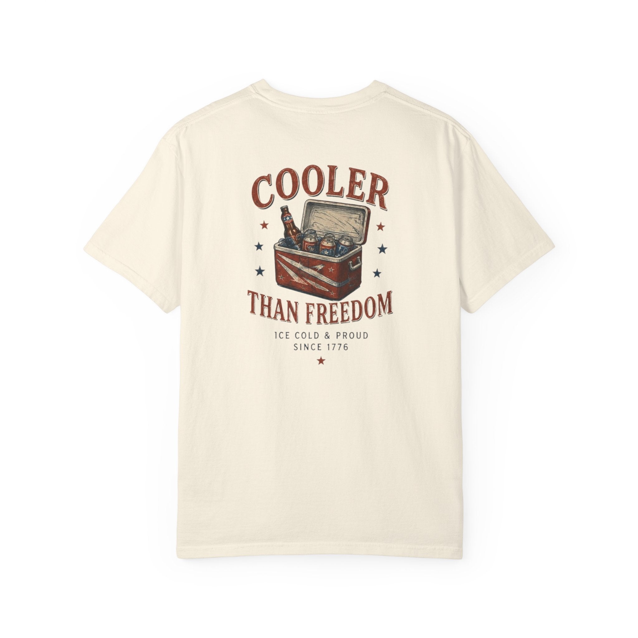 Cooler Than Freedom Graphic T-Shirt — Americana Cooler Vintage Design