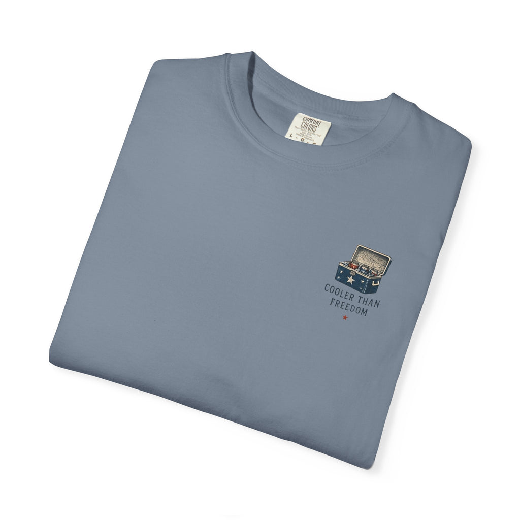 Cooler Than Freedom Graphic T-Shirt — Americana Cooler Vintage Design
