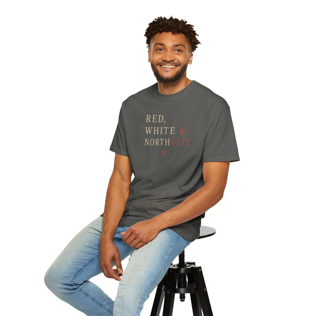 Patriotic Truck T-Shirt — "Red, White & Northgate" College Station Tee