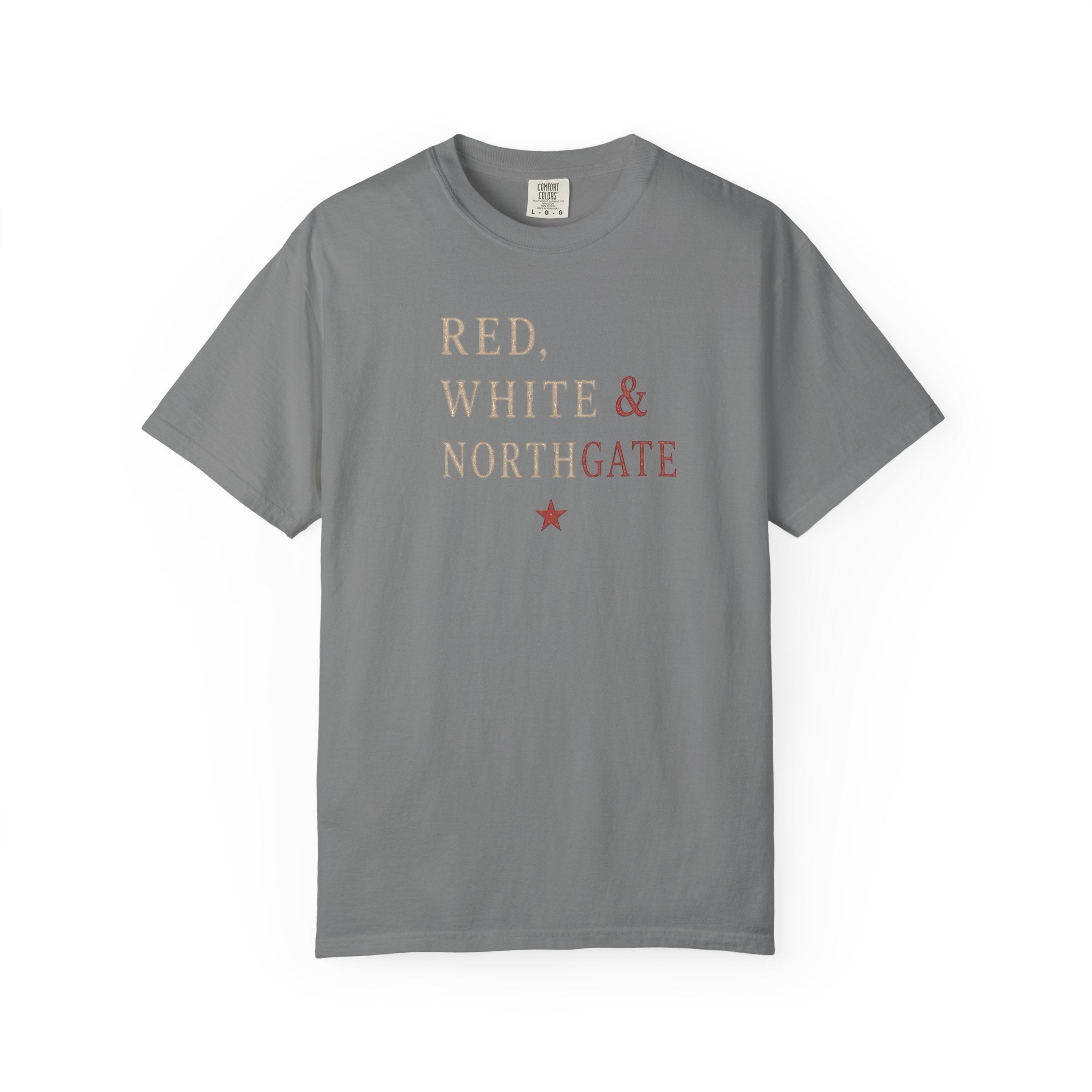 Patriotic Truck T-Shirt — "Red, White & Northgate" College Station Tee