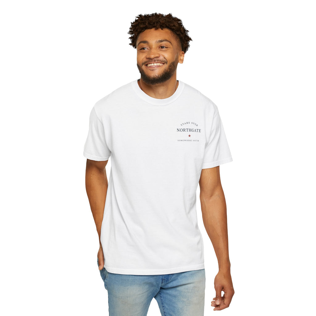 Somewhere South College Station T-Shirt — Scenic Fireworks Comfort Tee