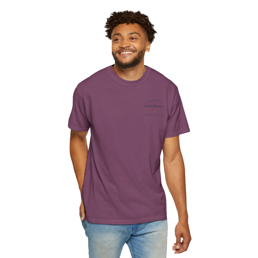 Somewhere South College Station T-Shirt — Scenic Fireworks Comfort Tee