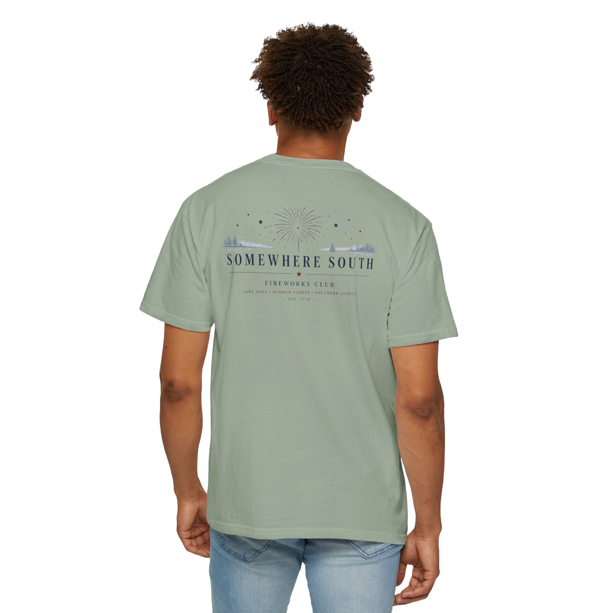 Somewhere South Coastal Graphic T-Shirt – Scenic Sunset Beach Tee