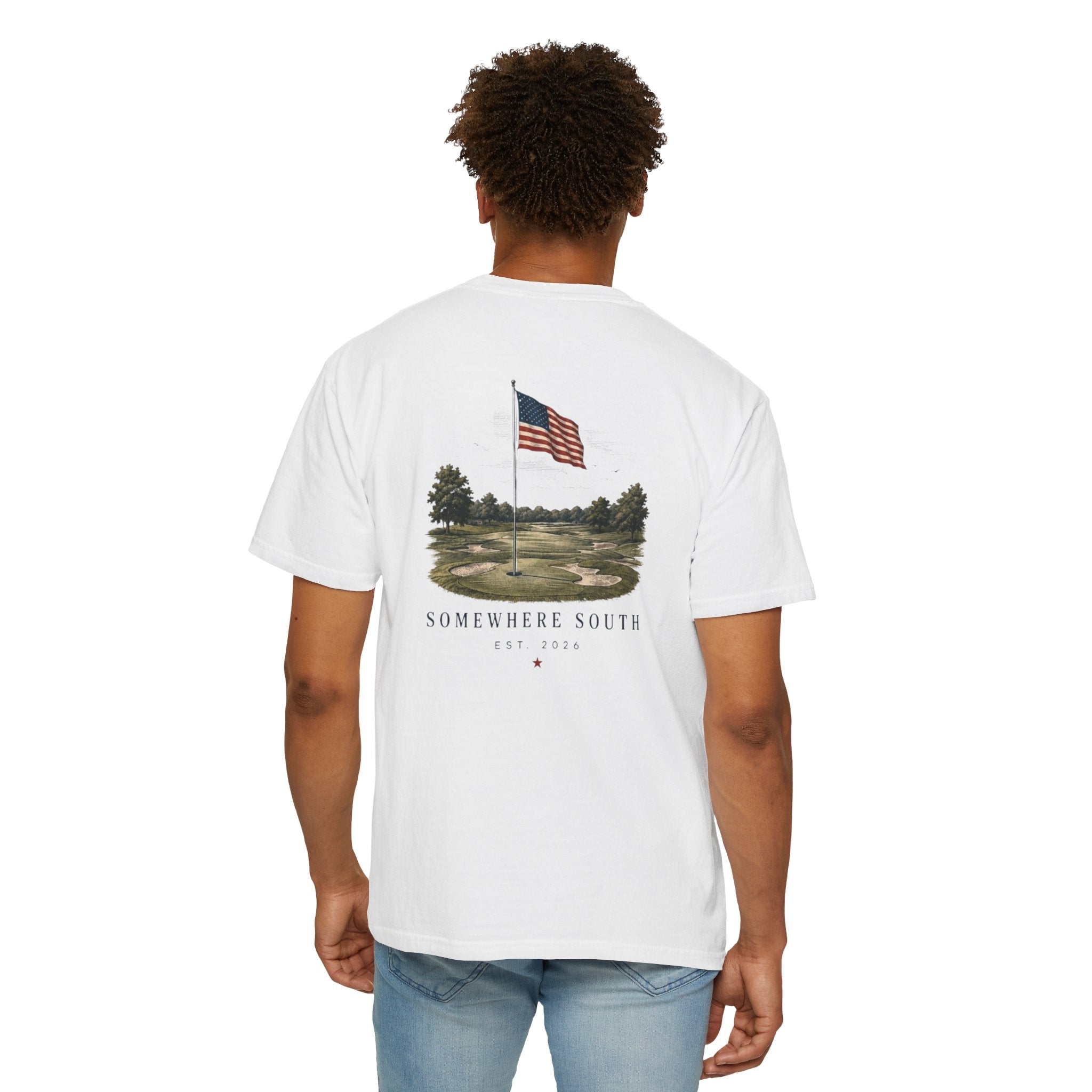 T-Shirt — Somewhere South Vintage Flag Graphic Tee
