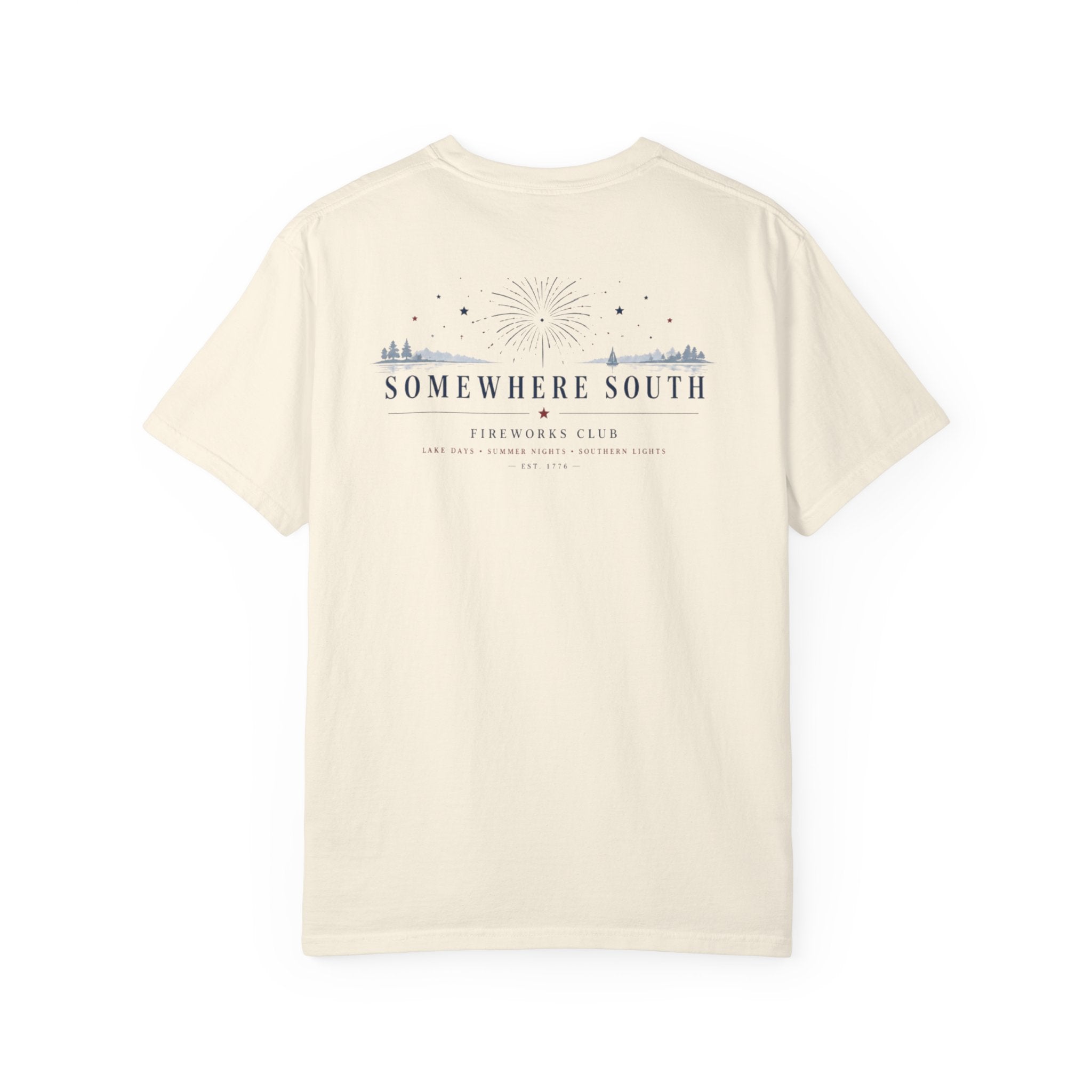 Somewhere South Coastal Graphic T-Shirt – Scenic Sunset Beach Tee