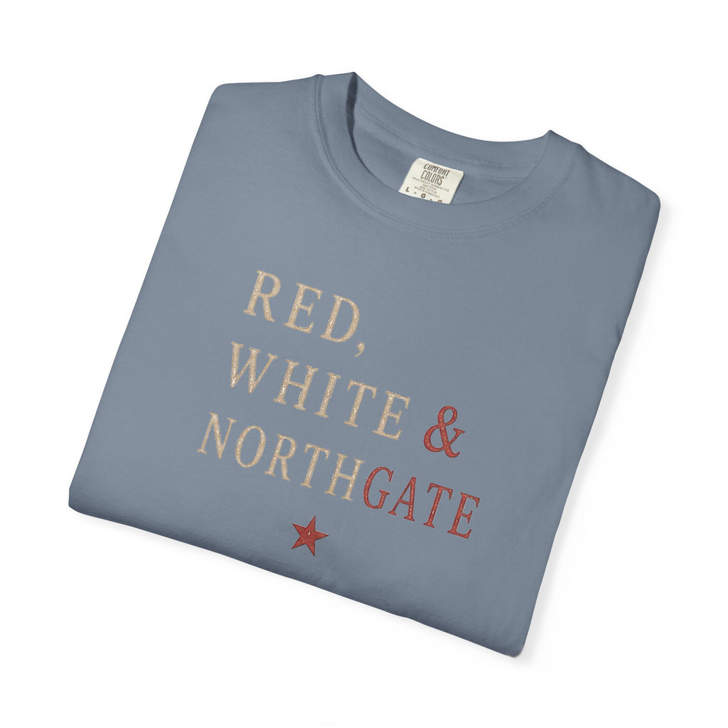 Patriotic Truck T-Shirt — "Red, White & Northgate" College Station Tee