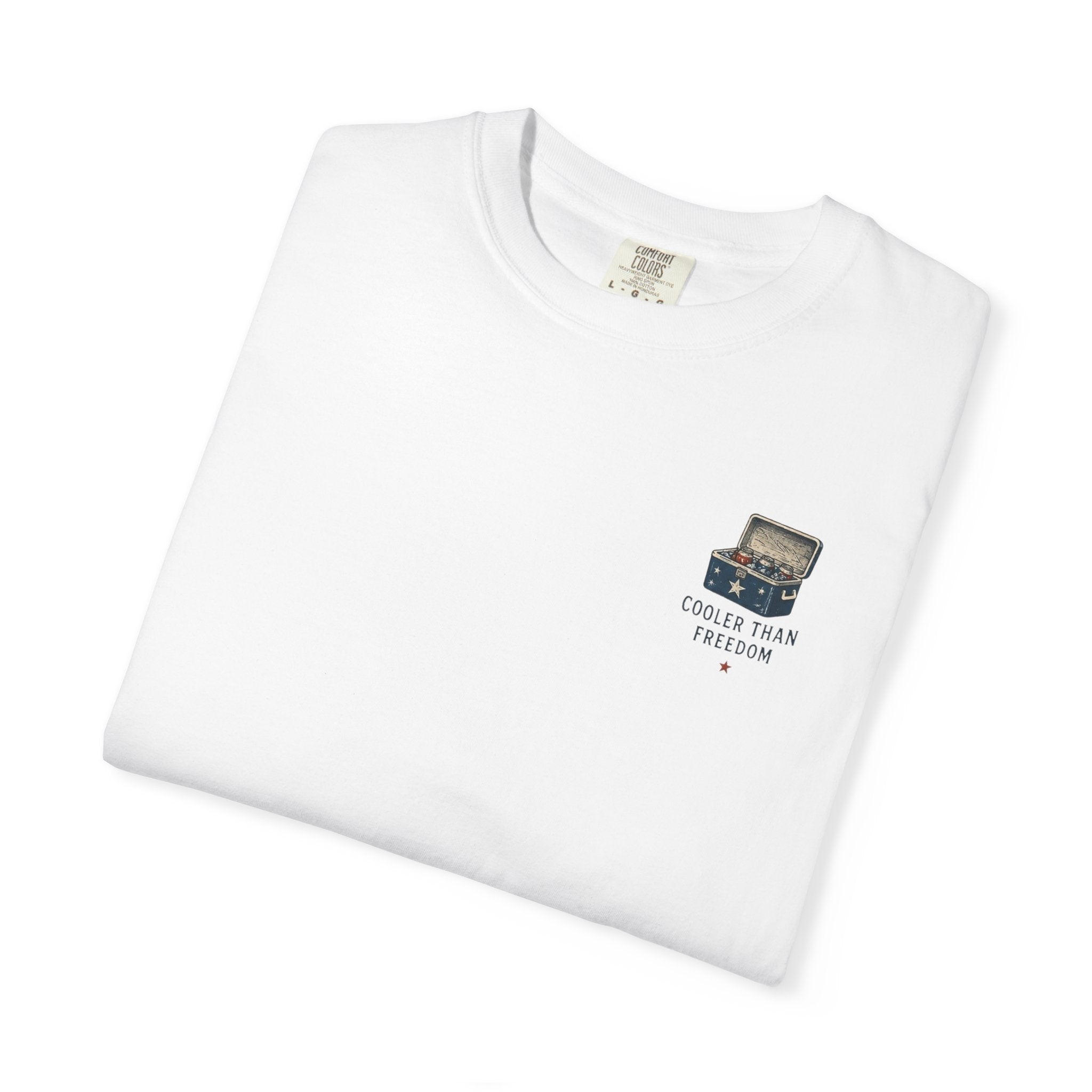 Cooler Than Freedom Graphic T-Shirt — Americana Cooler Vintage Design